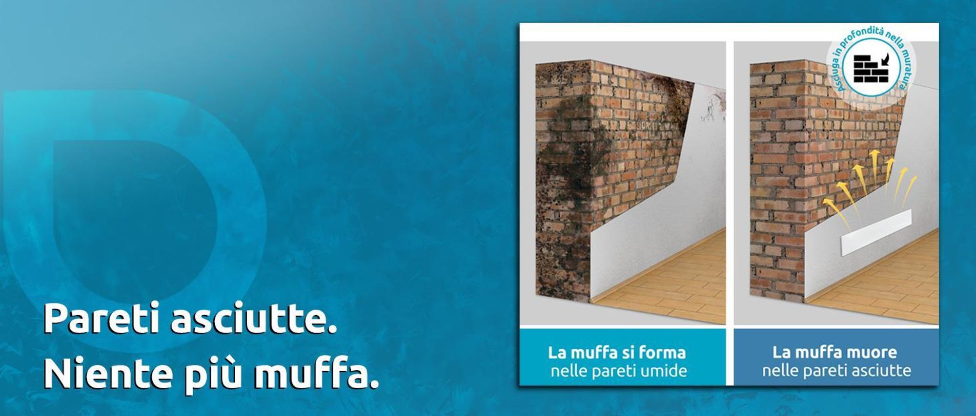 Ecco come Schimmel Dry protegge le pareti