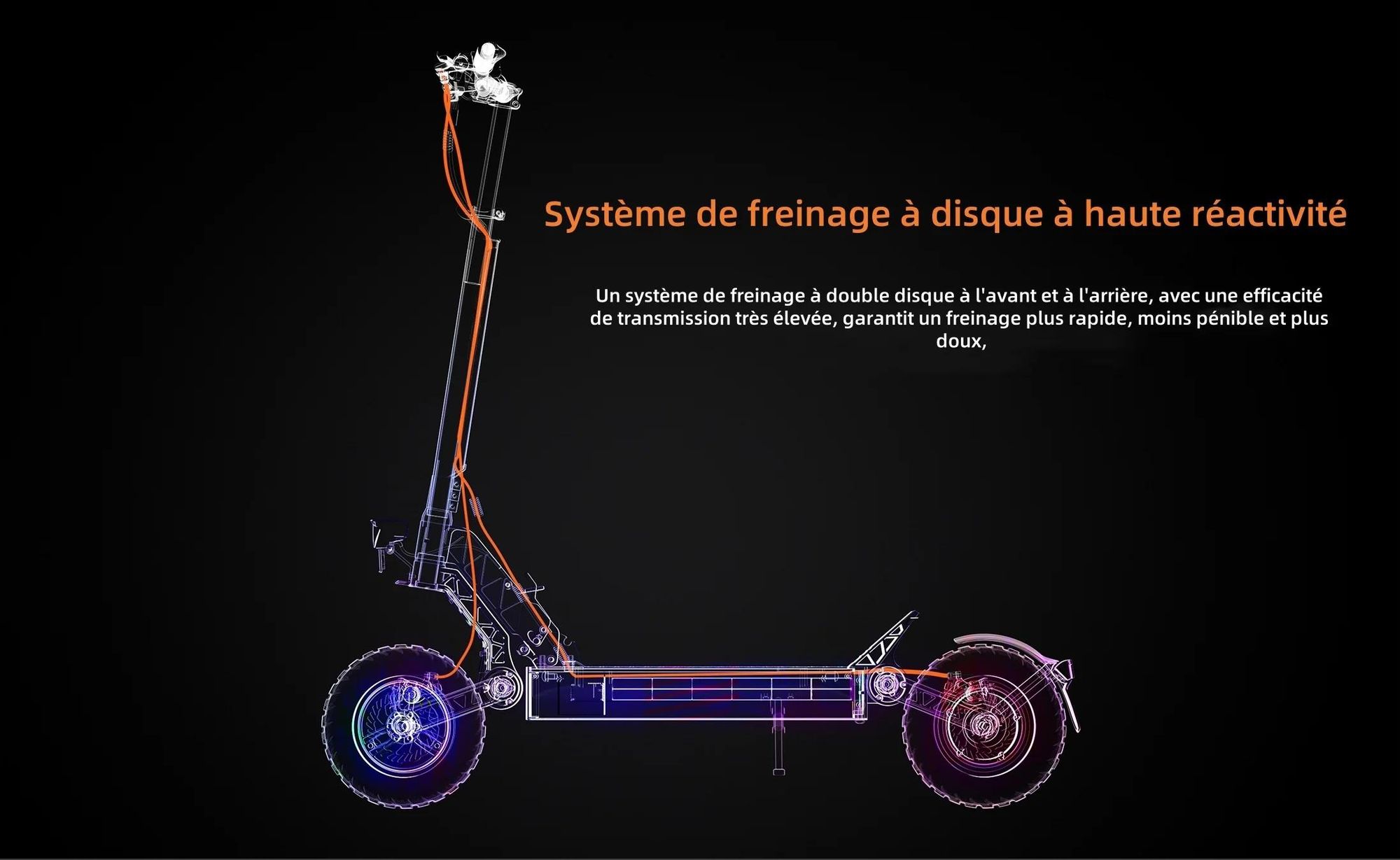 JOYOR S5 PRO ABE Certified Pliable Trottinette électrique - Moteur 500W Batterie 48V26AH Pneus de 10 Pouces - Noir
