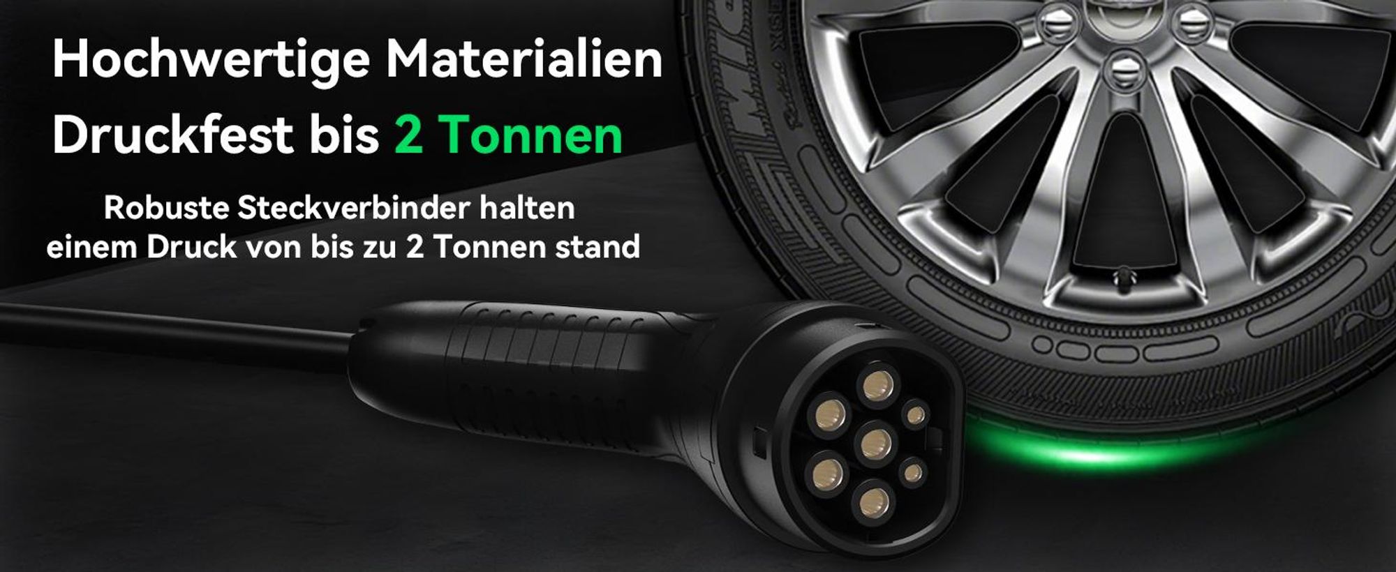 Puluomis Ladekabel 11kW 7m Typ 2/CCS Schnittstelle für Elektroauto, EV Ladekabel 3-phasig 16A, IP55 Wasserdicht mit Schutzhülle, Tasche