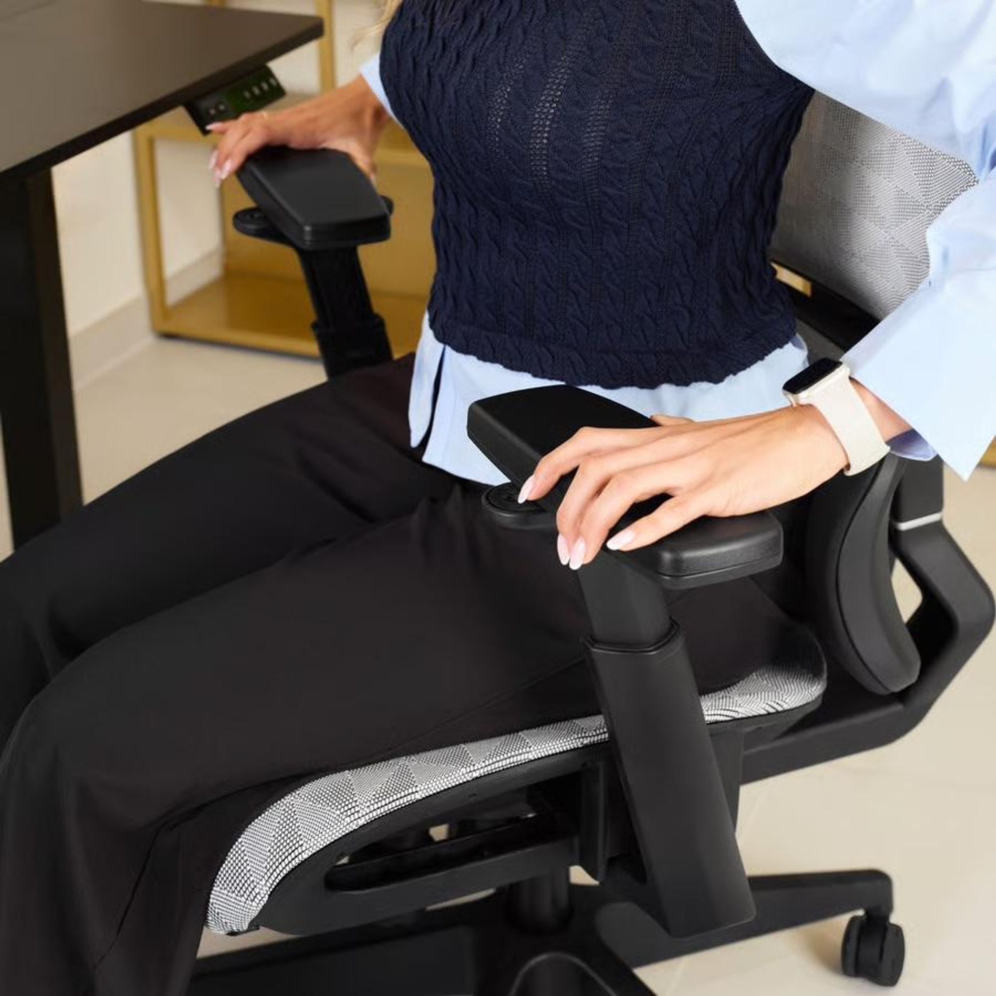 di volio ergonomické křeslo Preda – Šedý