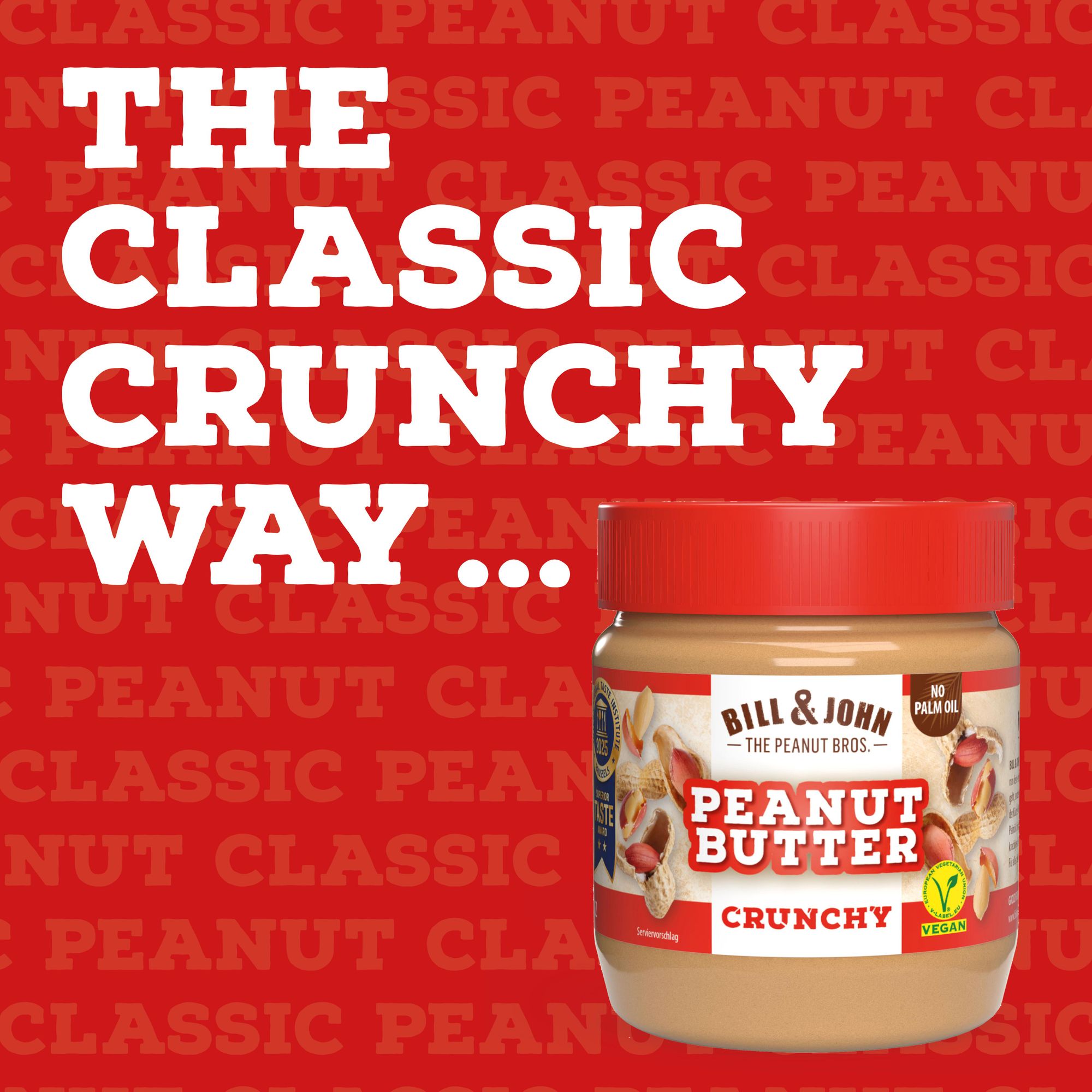BILL & JOHN Erdnussbutter Peanut Butter + Salted Caramel, 350g