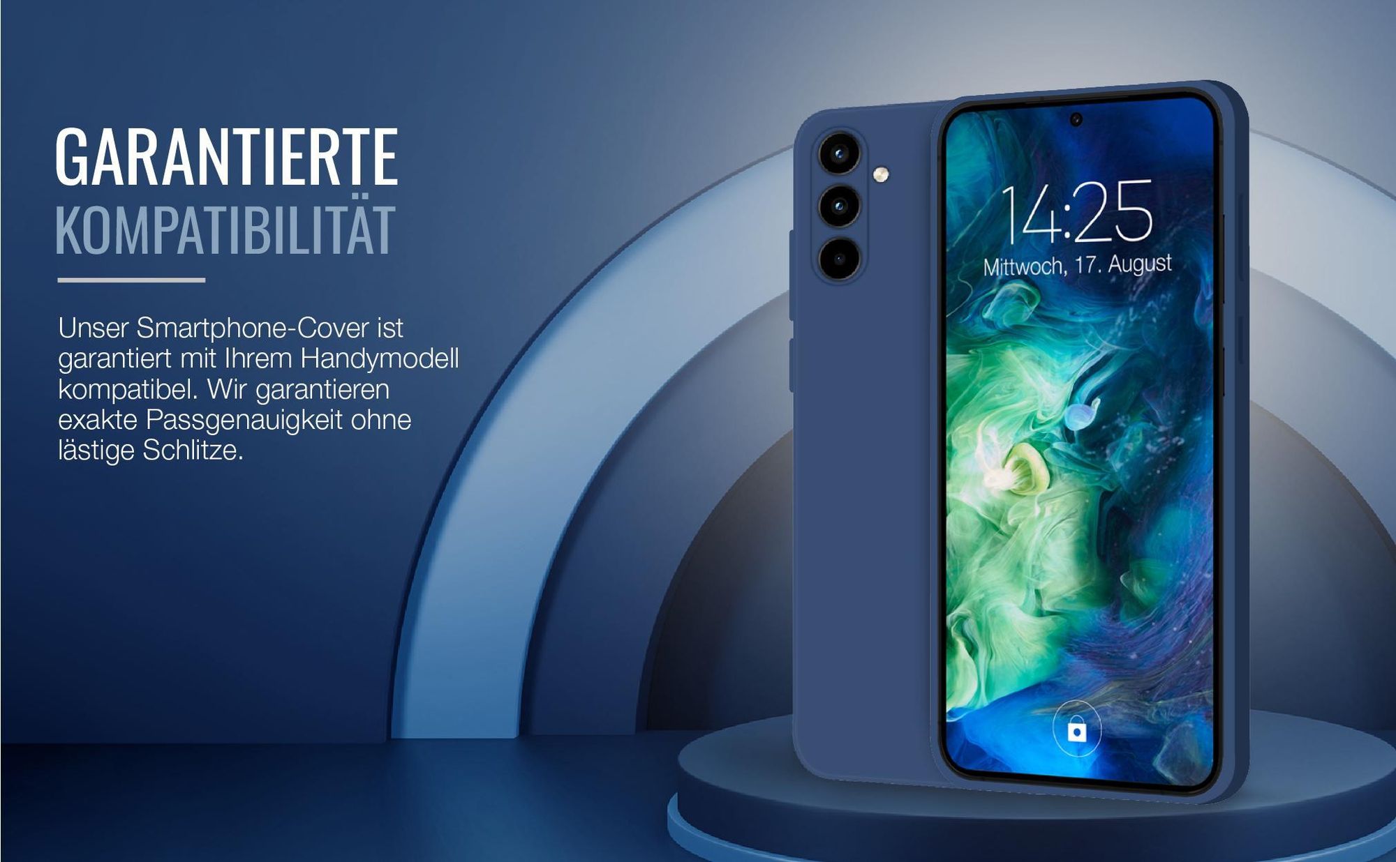 Exakt passgenaues Smartphone Backcover in Blau für Samsung Galaxy A35 5G