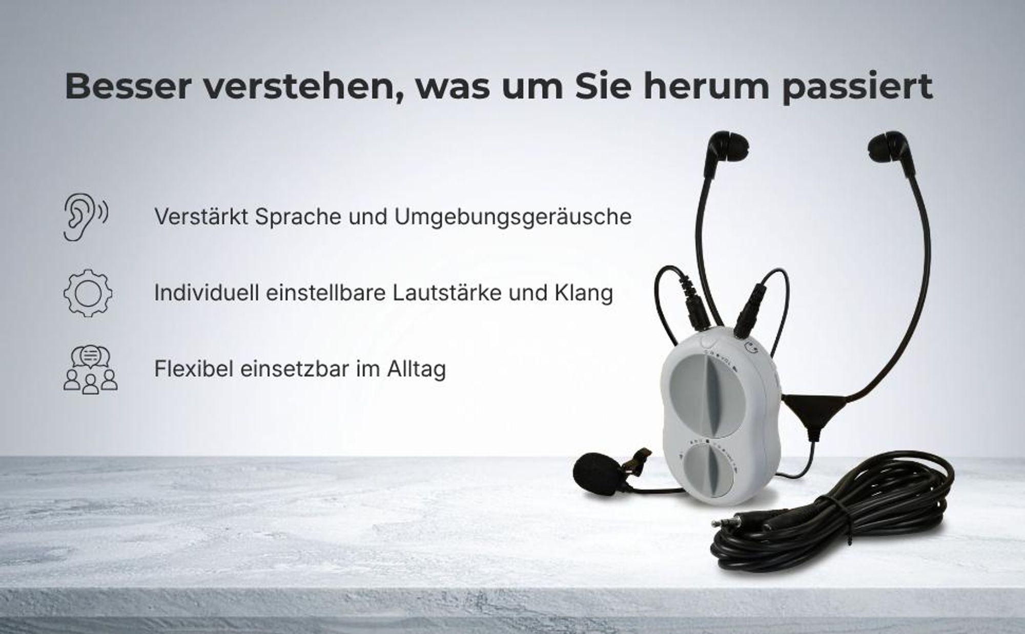 Humantechnik Crescendo60 Hörverstärker mit Kinnbügelhörer