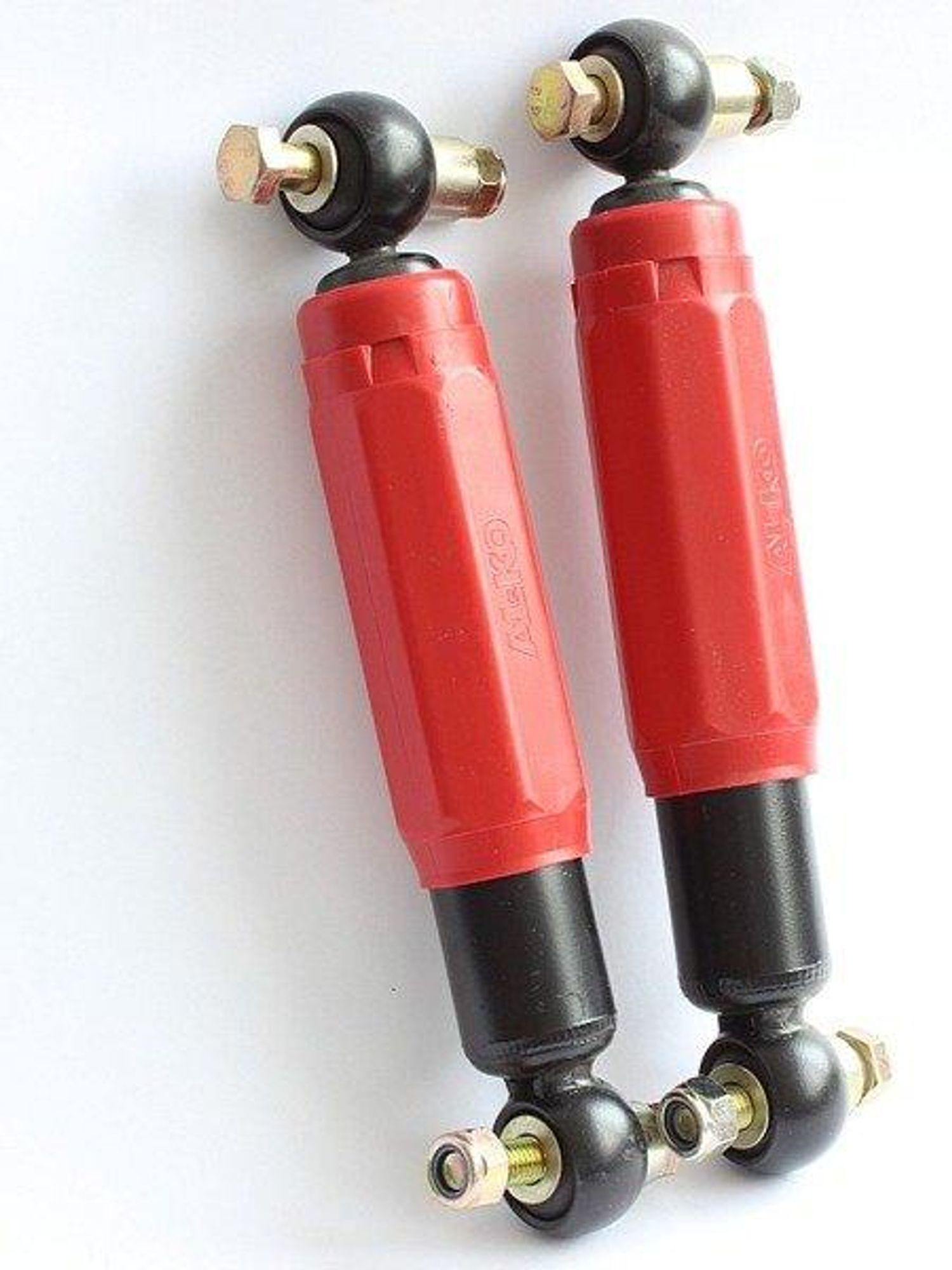 AL-KO Achsstoßdämpfer Octagon PLUS rot, 2er Set für PKW-Anhänger bis 1800 kg