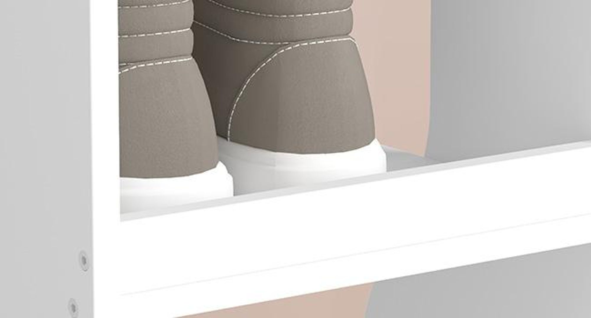 Schuhregal schmal, Standregal platzsparend, 9 Ebenen, für Eingangsbereich, Ecke, Schuhablage, weiß