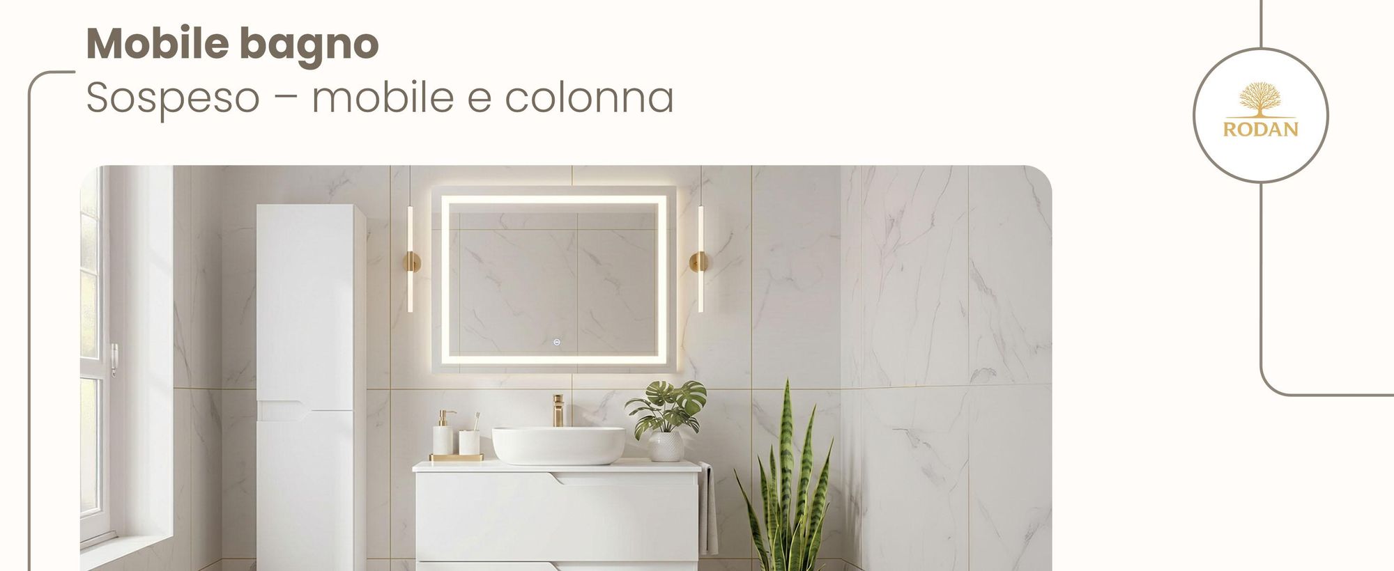 RODAN, mobile bagno, mobile sotto lavabo, mobile bagno moderno, mobili per il bagno