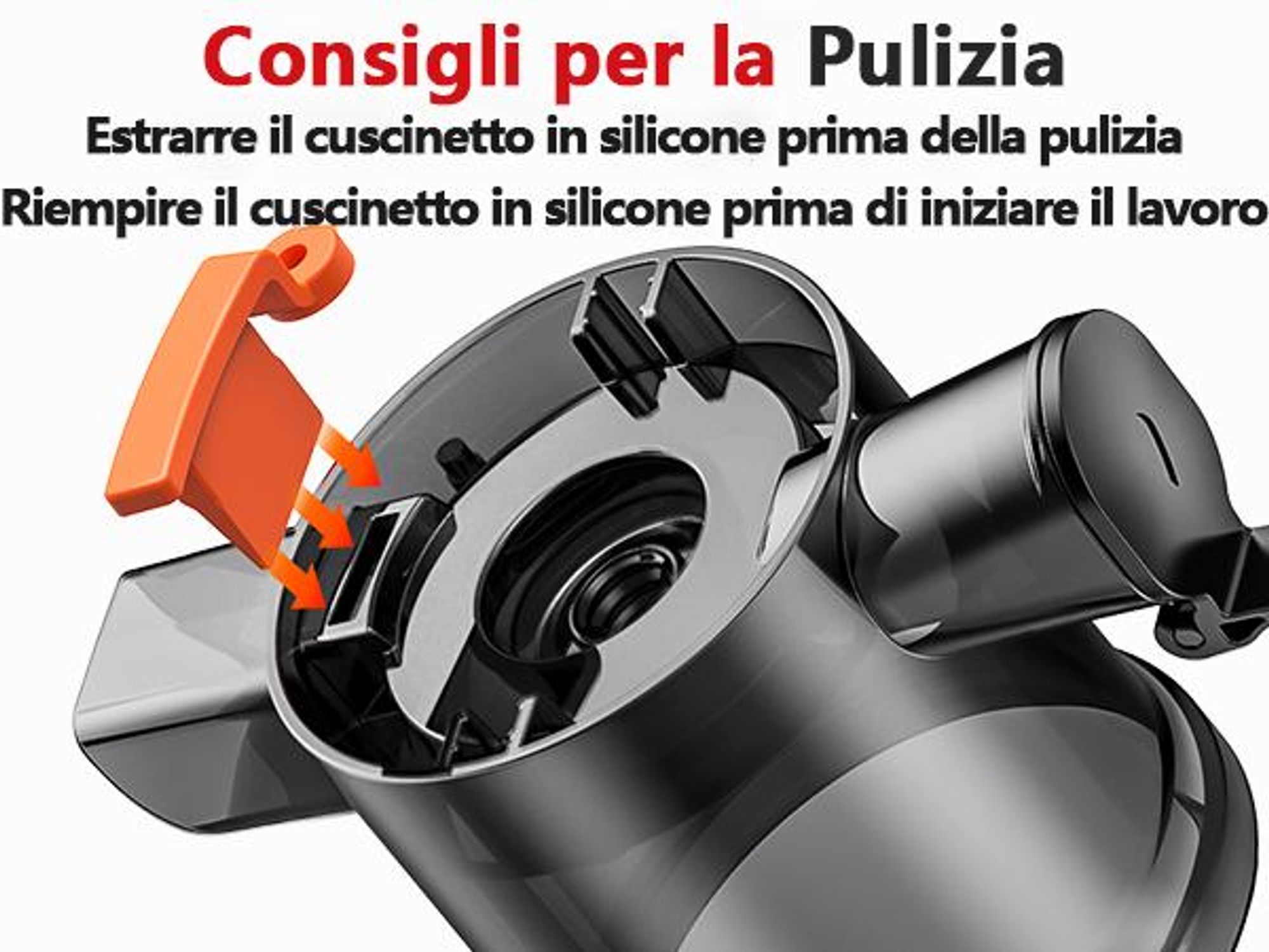 LINKChef SJ-051-EU-BL Lento Spremiagrumi -  Potenza 200W Ampia capacità 1.2L Doppi vassoi di alimentazione Facile da pulire - Nero