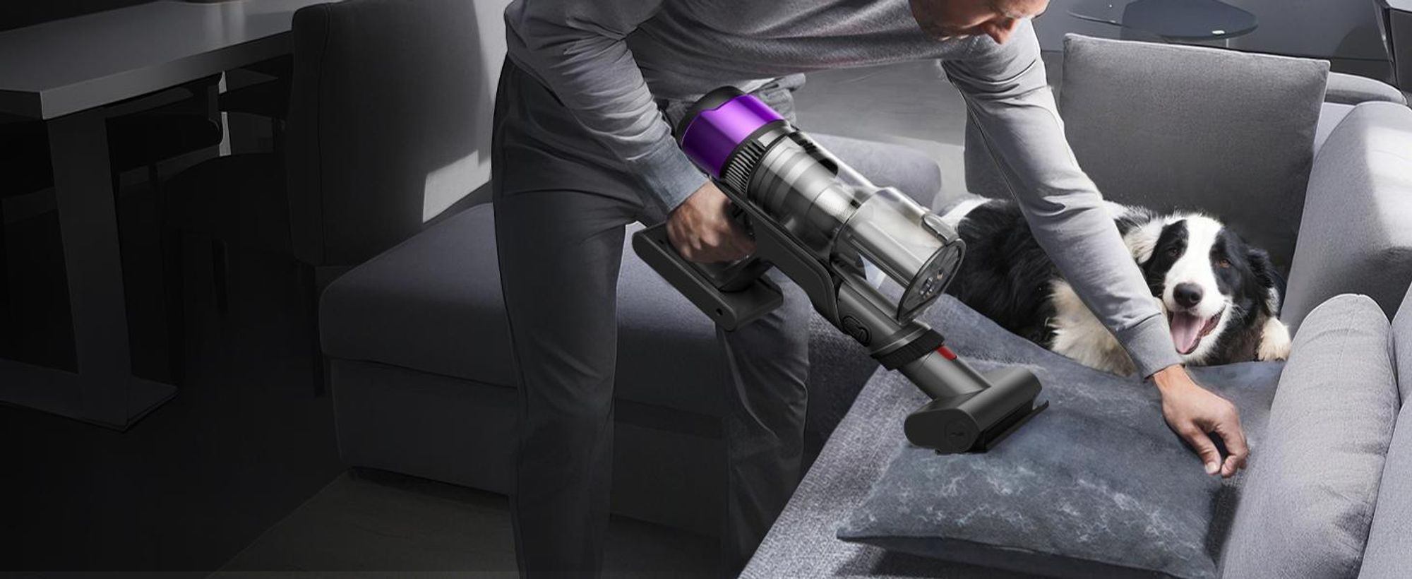 Ultenic U20UL Aspirapolvere cordless, 60000Pa/600W/60Min, Aspirapolvere cordless con design autoportante, giunto flessibile pieghevole, spazzola antigroviglio per pavimenti