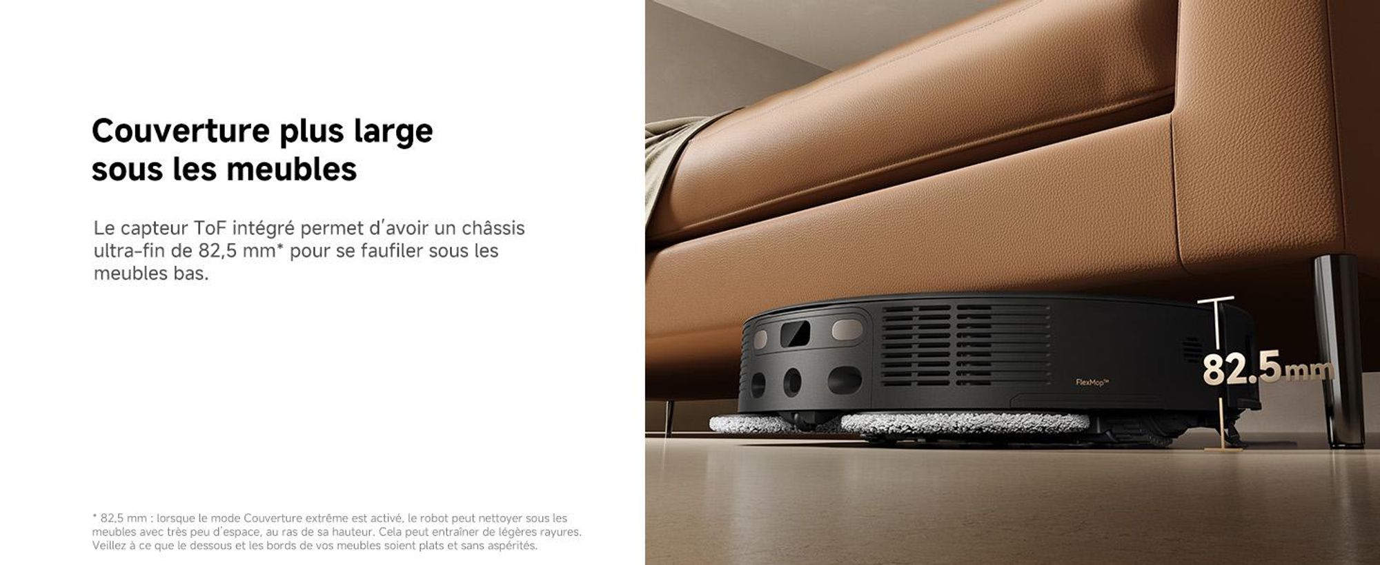 MOVA P50s Ultra Robot d'Aspiration et de Balayage, 24 000 Pa, Station d'Aspiration Automatique, Franchissement Obstacles StepMaster, Navigation Dual-L