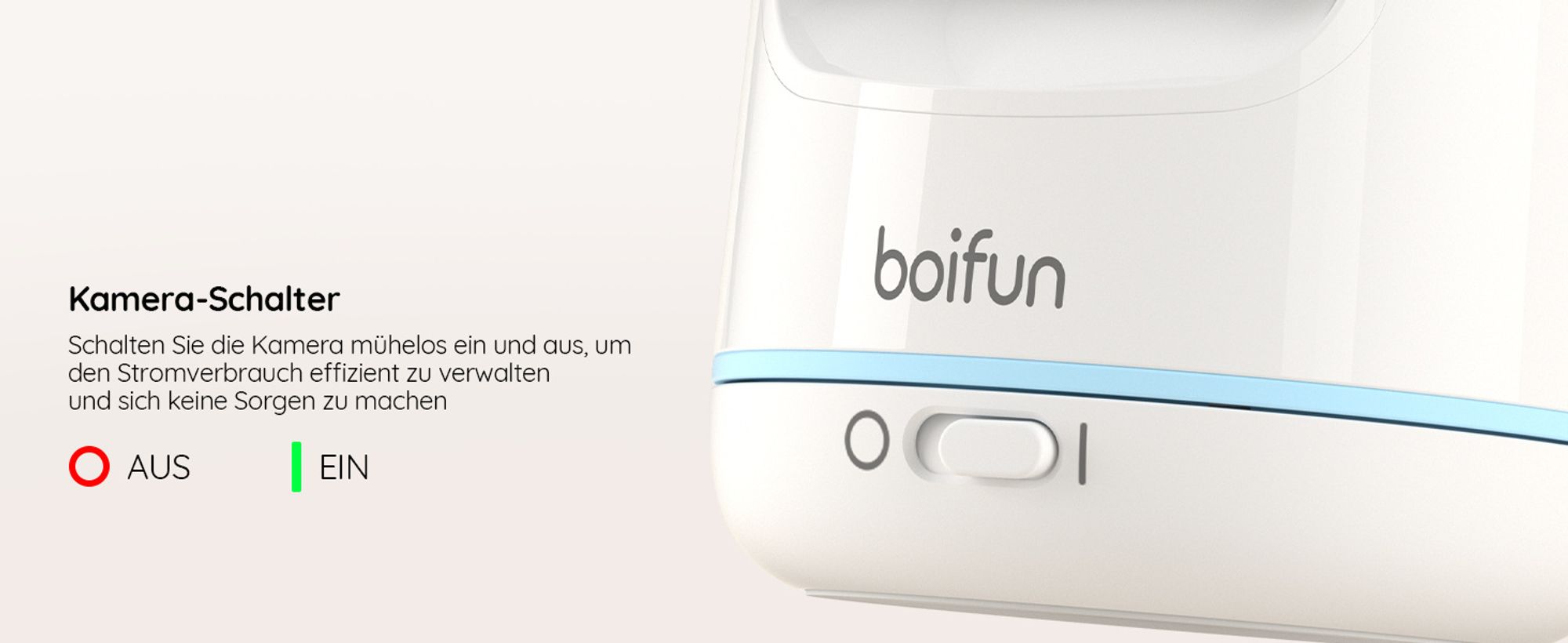BOIFUN Babyphone mit Kamera ohne WLAN,Automatische Nachtsicht Babyfon , 5 Zoll 720P IPS Bildschirm VOX