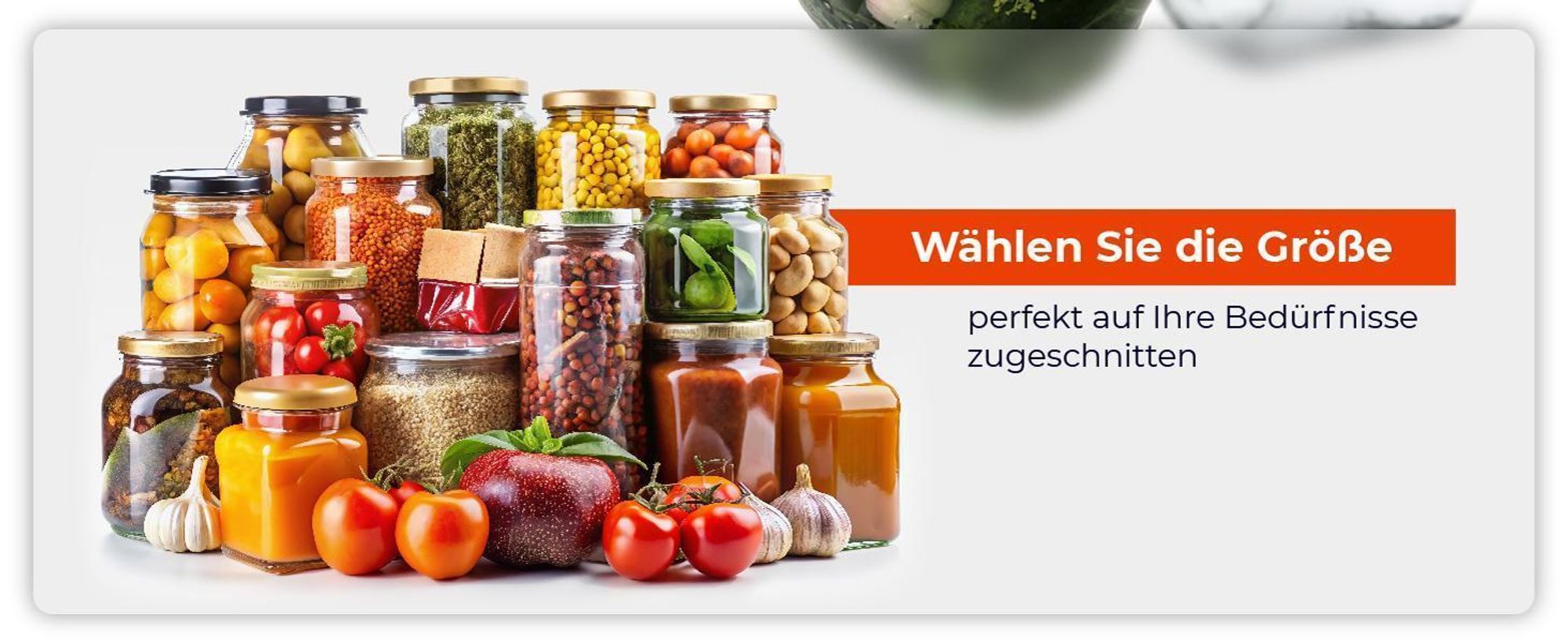KADAX Einmachgläser mit grün Deckel "Boro", Weckgläser, Einmachglas zum Einlegen, 89 mm, 1.7L, 8 Stück