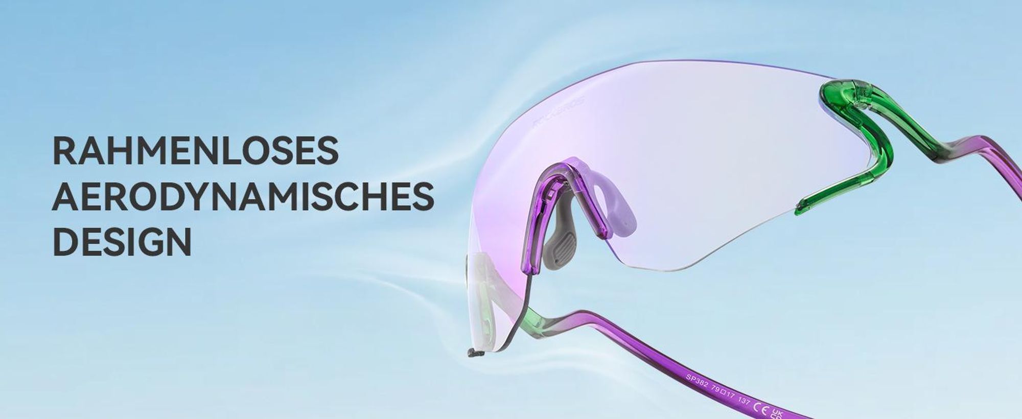 ROCKBROS Fahrradbrille Sonnenbrille, Photochrome Brille, Selbsttönend UV400 Schutz TR90 Sportbrille, Ultraleicht 24g Laufbrille Grau / Weiß