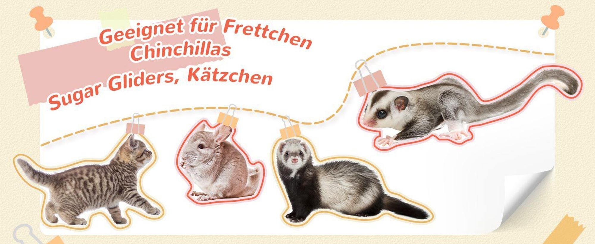 PawHut Kleintierkäfig mit Hängematte, Nagetierkäfig mit Rollen, 80 x 52 x 128 cm