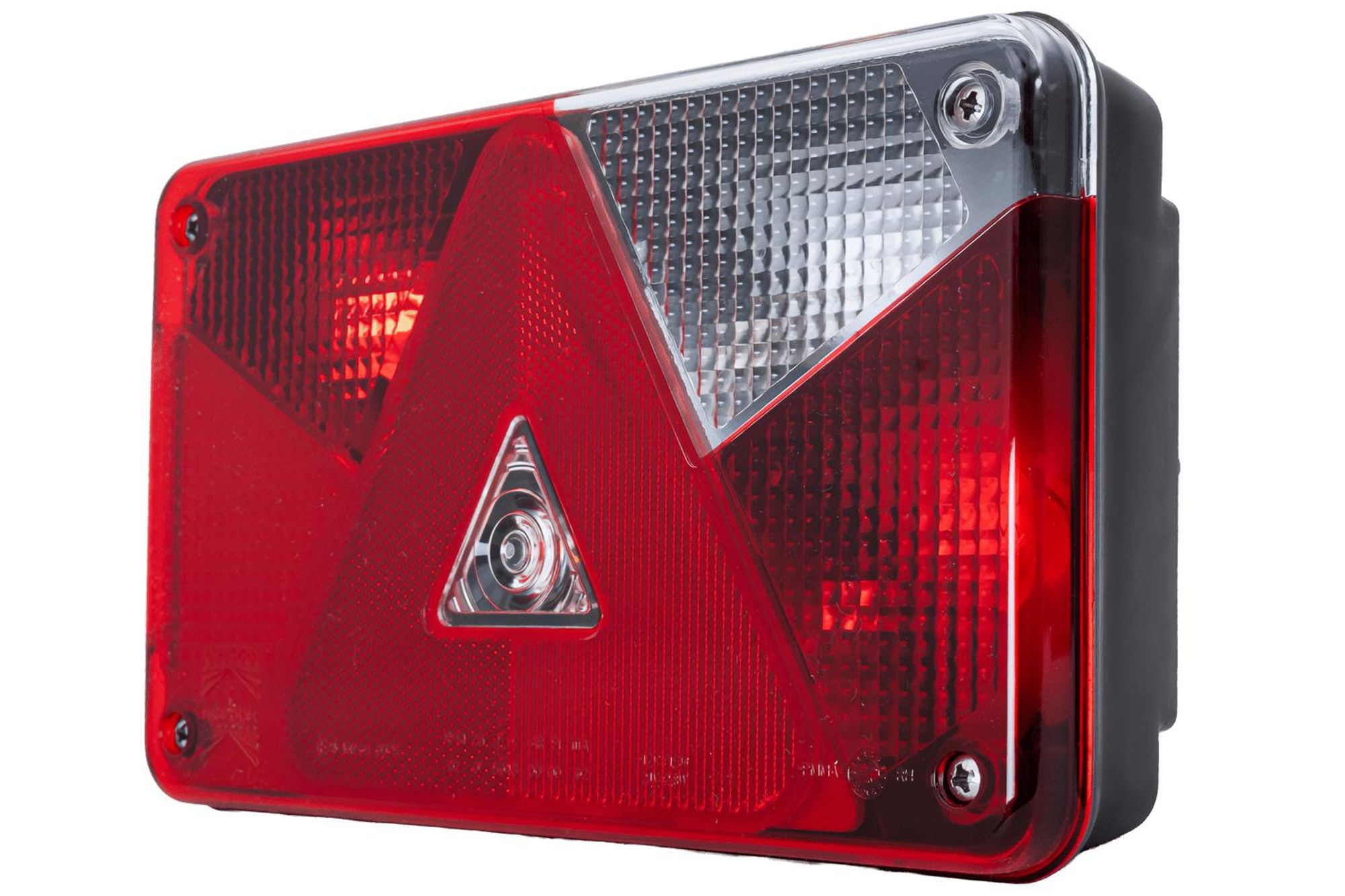 ASPÖCK Multipoint V Rückleuchte rechts 7 Funktionen 12 V 238 x 140 x 55 mm IP54 Bajonett 8-Pin E9 ADR Zone 2 für Anhänger und Bus