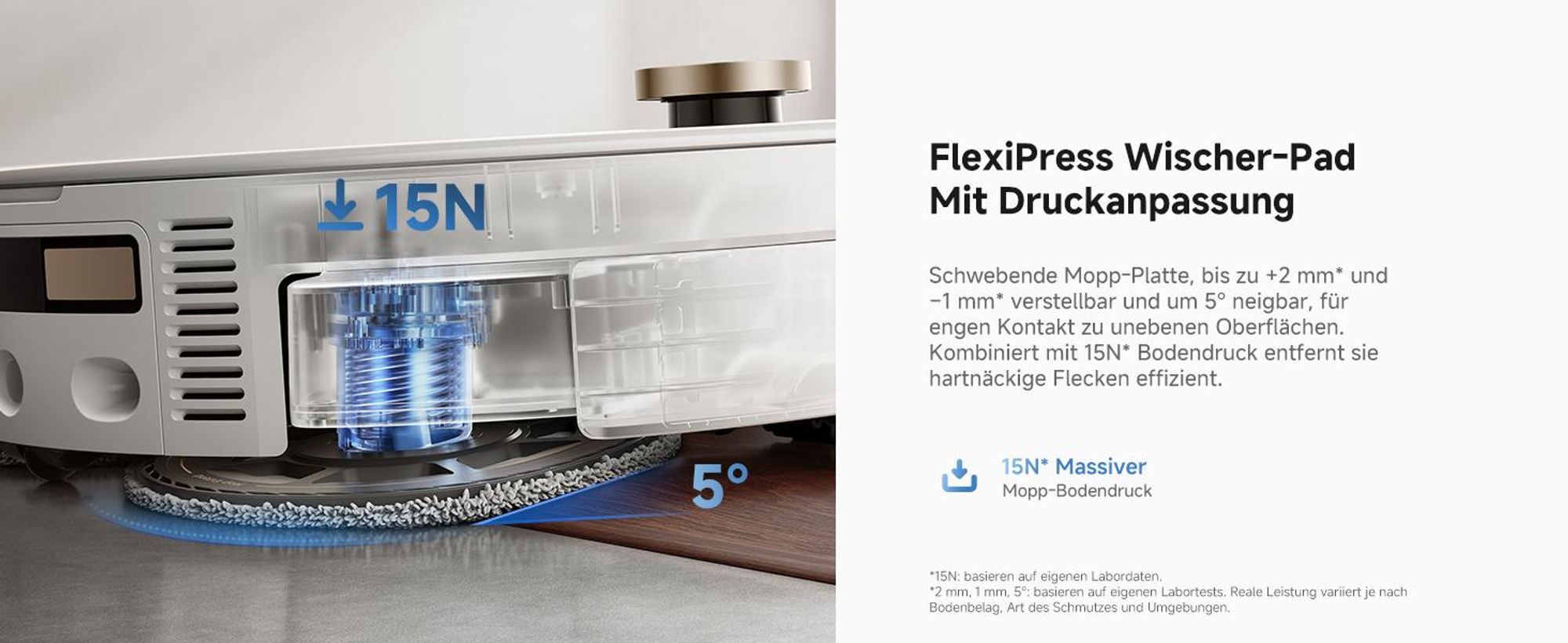MOVA V70 Ultra Complete Saugroboter, 40000 Pa, MaxiReachX™ Kantenreinigung, 9 cm Hindernisüberwindung, EcoCyclone™ Staubabsaugung, All-in-One Station