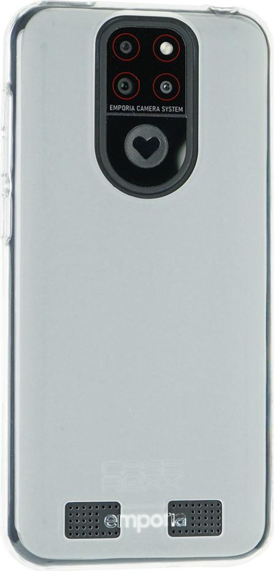 caseroxx Schutz-Hülle TPU-Hülle kompatibel mit Emporia Smart 5 Mini, Gummi Handy Tasche weiß-transparent  Bild 1