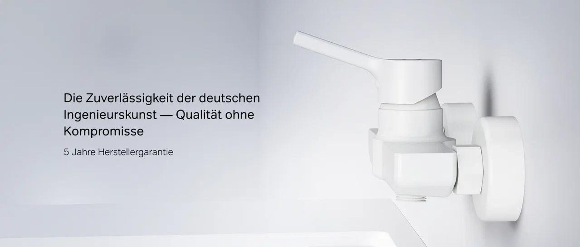 AM.PM Duscharmatur Einhebel Brausebatterie Weiss Armatur Mischbatterie Brausearmatur Brausebatterie Wasserhahn Bad Mischbatterie Dusche