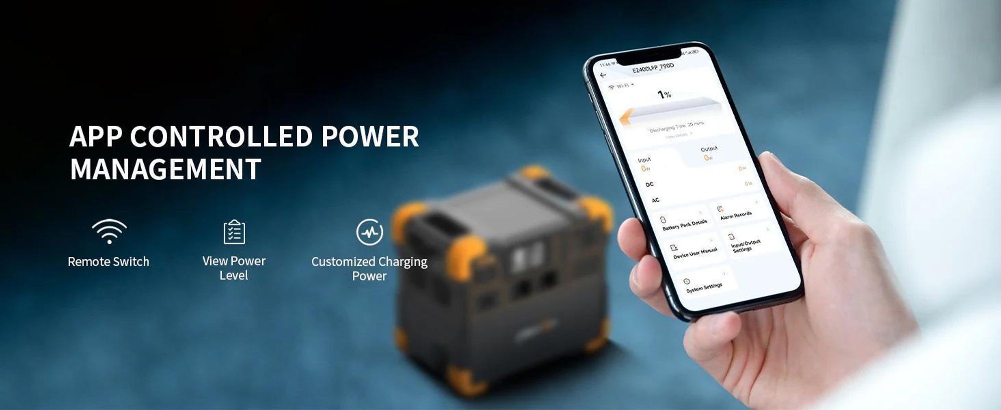 PECRON E2400LFP Draagbare Powerstation | 2048Wh 2400W LiFePO4 Accu