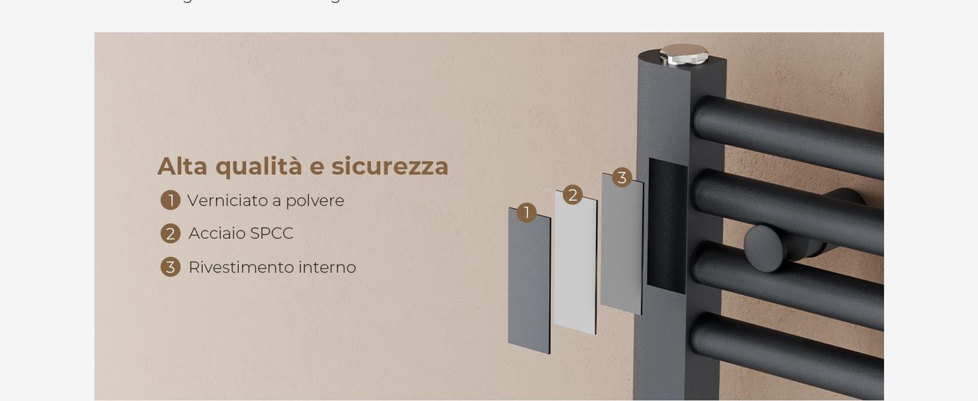 S'AFIELINA 160 x 50cm Radiatore da bagno Asciuga asciugamani Radiatore per asciugamani Attacco centrale Scaldasalviette Dritto antracite con valvola,654W