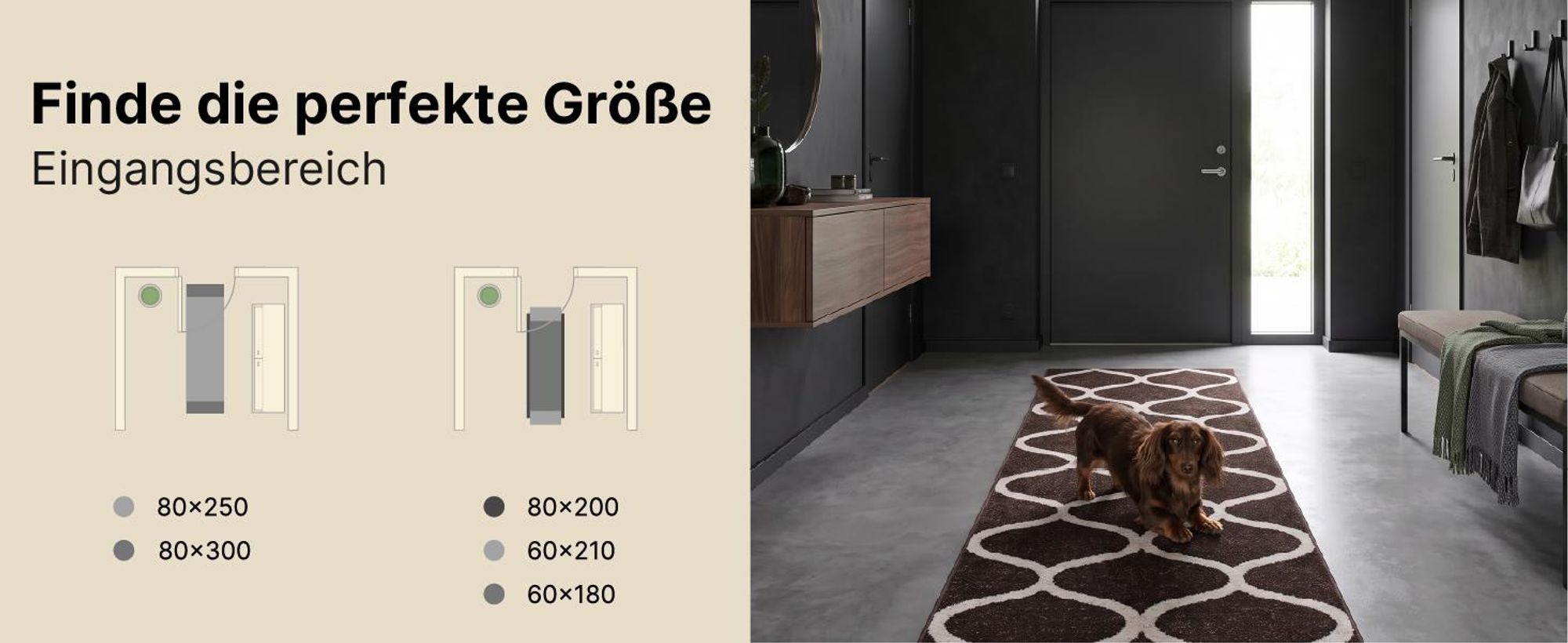 Tapiso Läufer SARI Modern Creme Wohnzimmer 120 x 300 cm