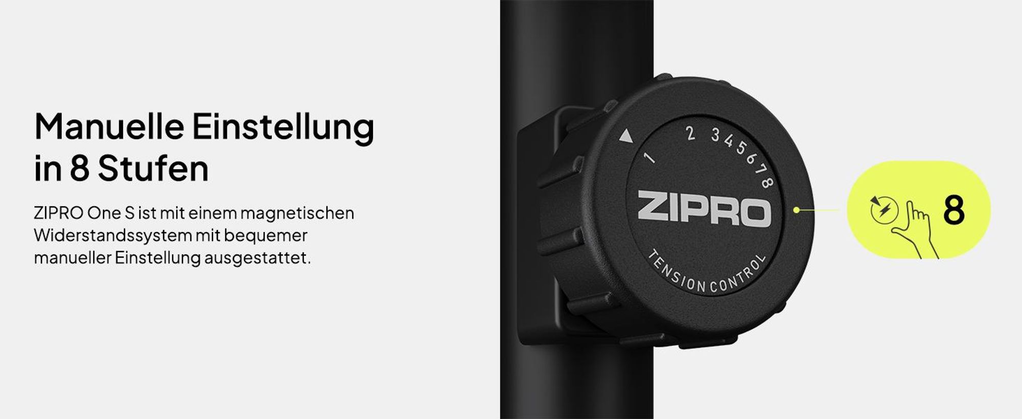 Zipro Heimtrainer Fahrrad One S Gold – Kompaktes Fitnessbike für Zuhause Leiser Hometrainer mit Pulsmessung, LCD Computer Tablethalter Design Edition