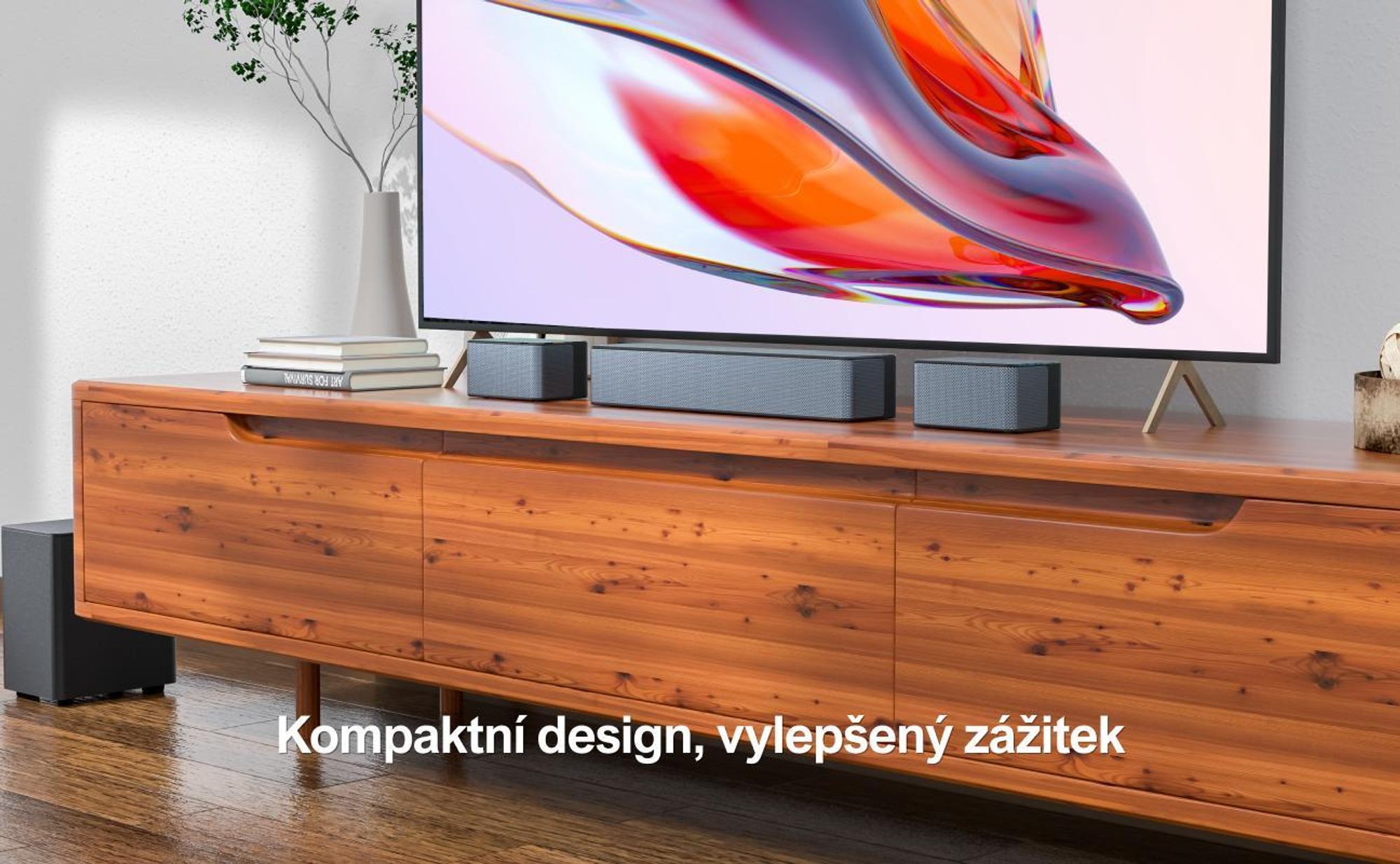 ULTIMEA 5.1 Surround Soundbar 320W, virtuální prostorový systém, Soundbar se subwooferem a zadními reproduktory, prostorové a basové nastavení domácího kina