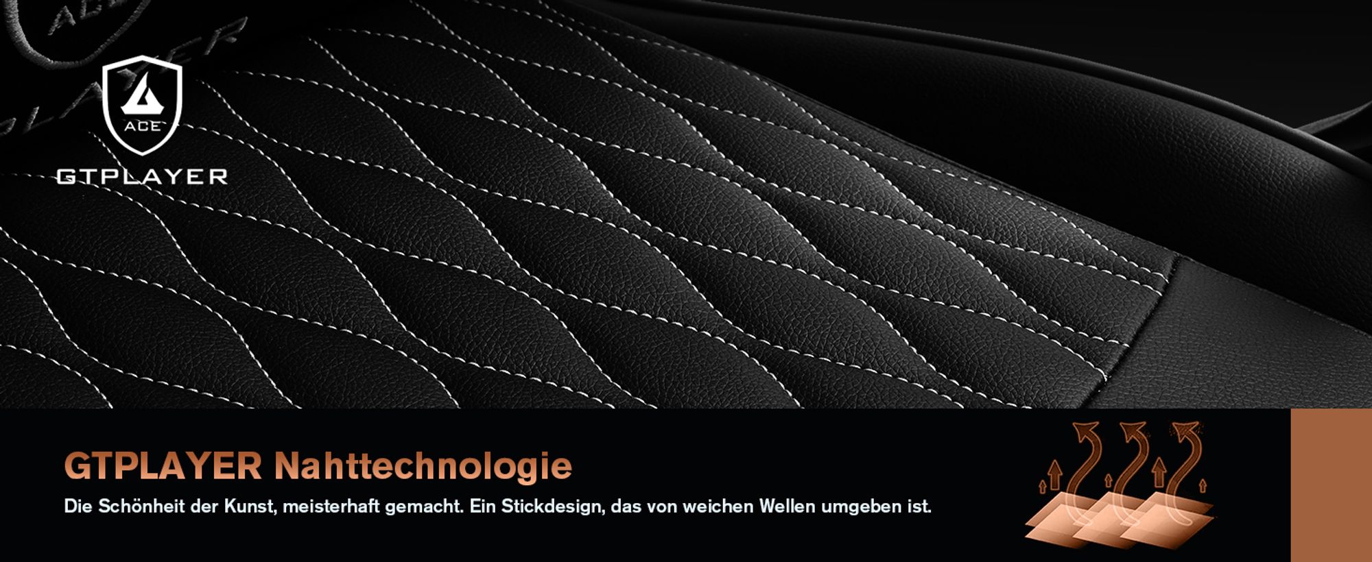 GTPLAYER Gaming-Stuhl Gamer Stuhl, Ergonomischer Bürostuhl mit Fußstütze, Gaming Sessel 150 kg Belastbarkeit, Kopfstütze und Lendenstütze braun