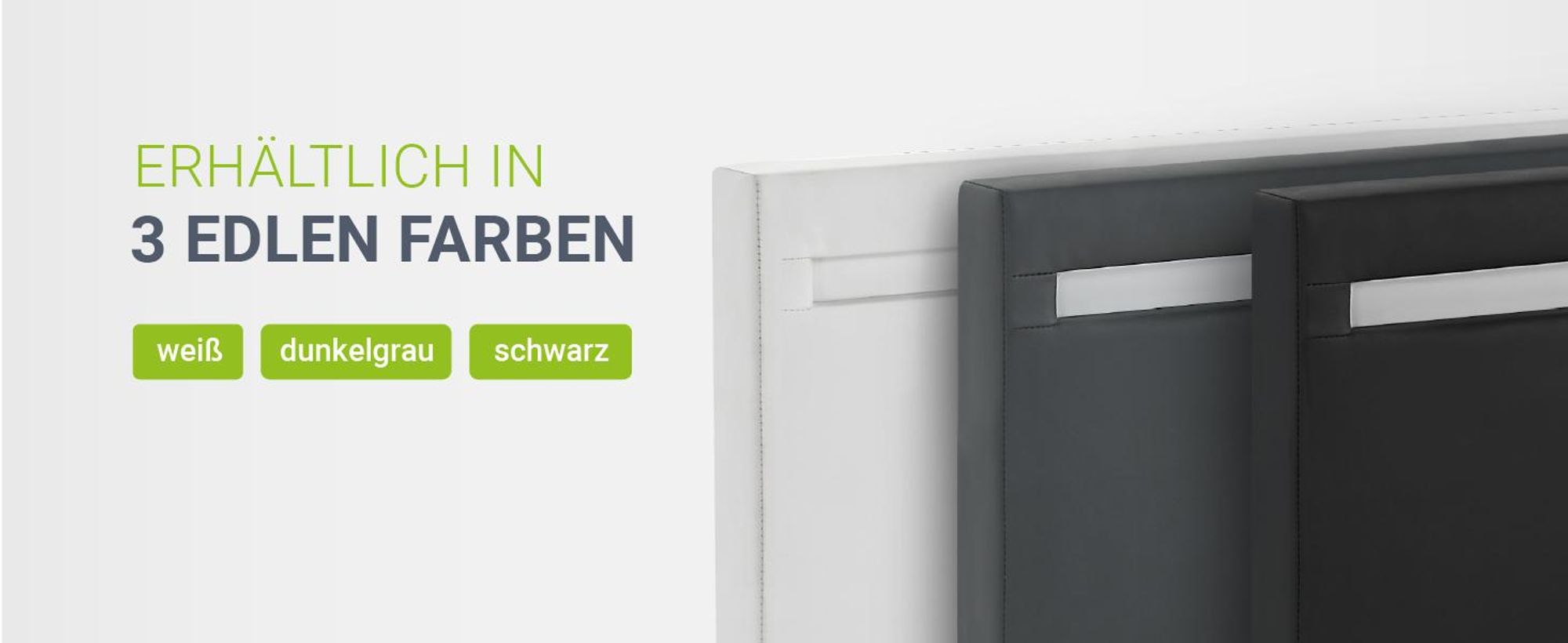 Juskys Polsterbett Paris 120 x 200 cm mit LED, Lattenrost & Kunstleder Schwarz