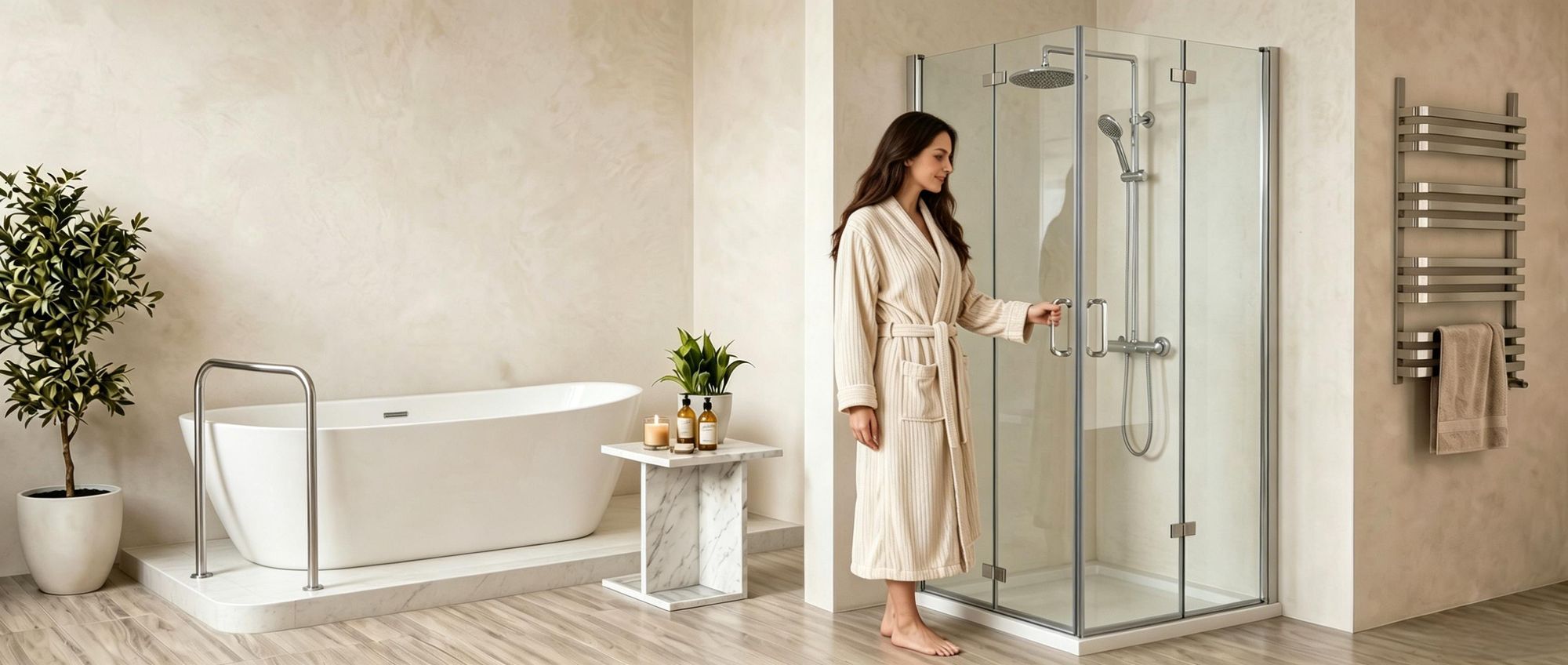 Duschkabine Eckeinstieg 90x90 cm Falttür mit Doppel Faltbar Duschtür, 6mm NANO ESG Glas, Drehfalttür komplett Dusche Höhe 197cm, ohne Duschwanne
