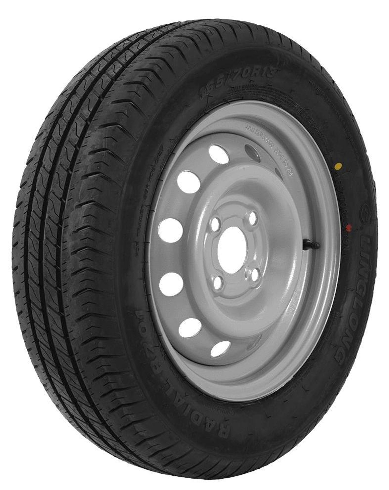 UNITRAILER Komplettrad 165/70 R13 für leichte PKW- und Gartenanhänger