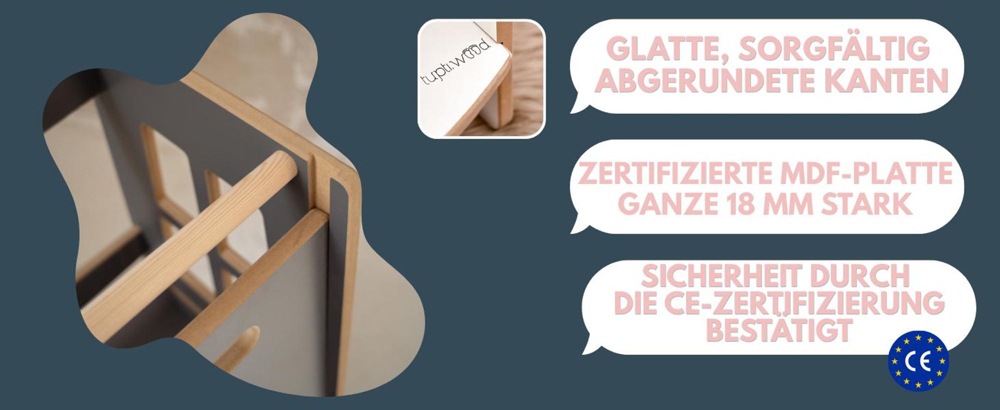 DOUBLE SAFE - Montessori Lernturm Kitchen Helper Kinderplattform Küchenturm | Lernturm für Geschwister | Lernturm für zwei Kinder