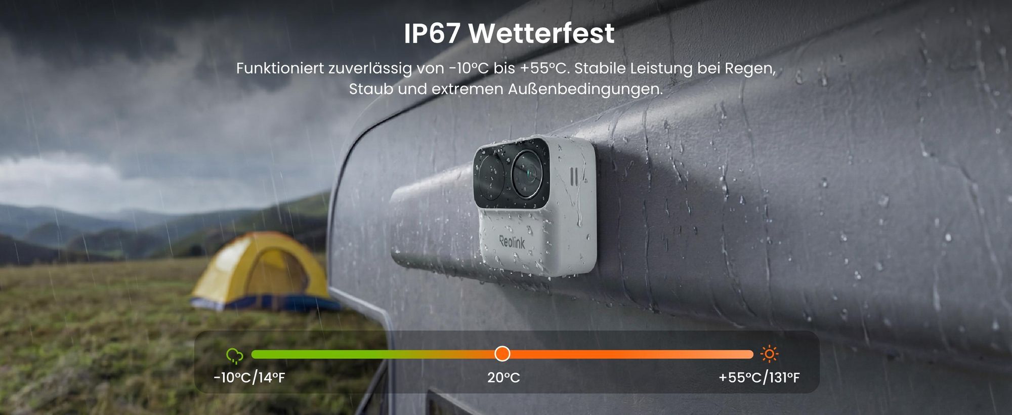Reolink Argus MagiCam, 2MP 1080P Akku WLAN Überwachung Innen- & Außen, Magnetische Befestigung, Max. 9 Monate Batterielaufzeit, Intelligente Erkennung