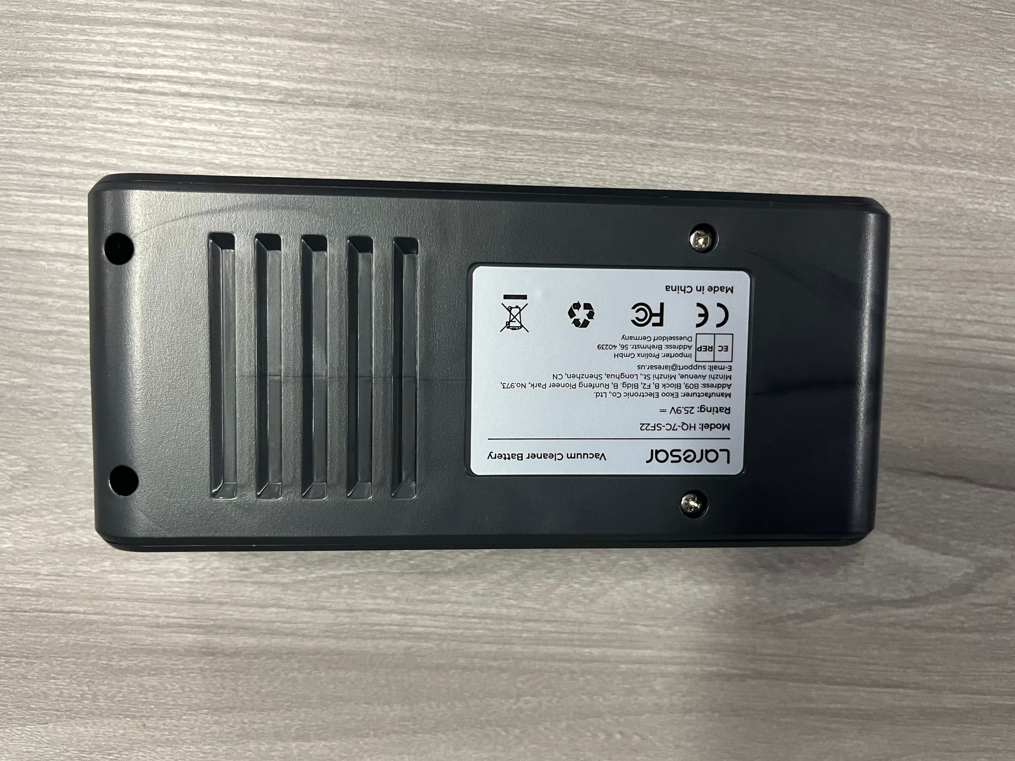 Laresar S6 Bateria odkurzacza