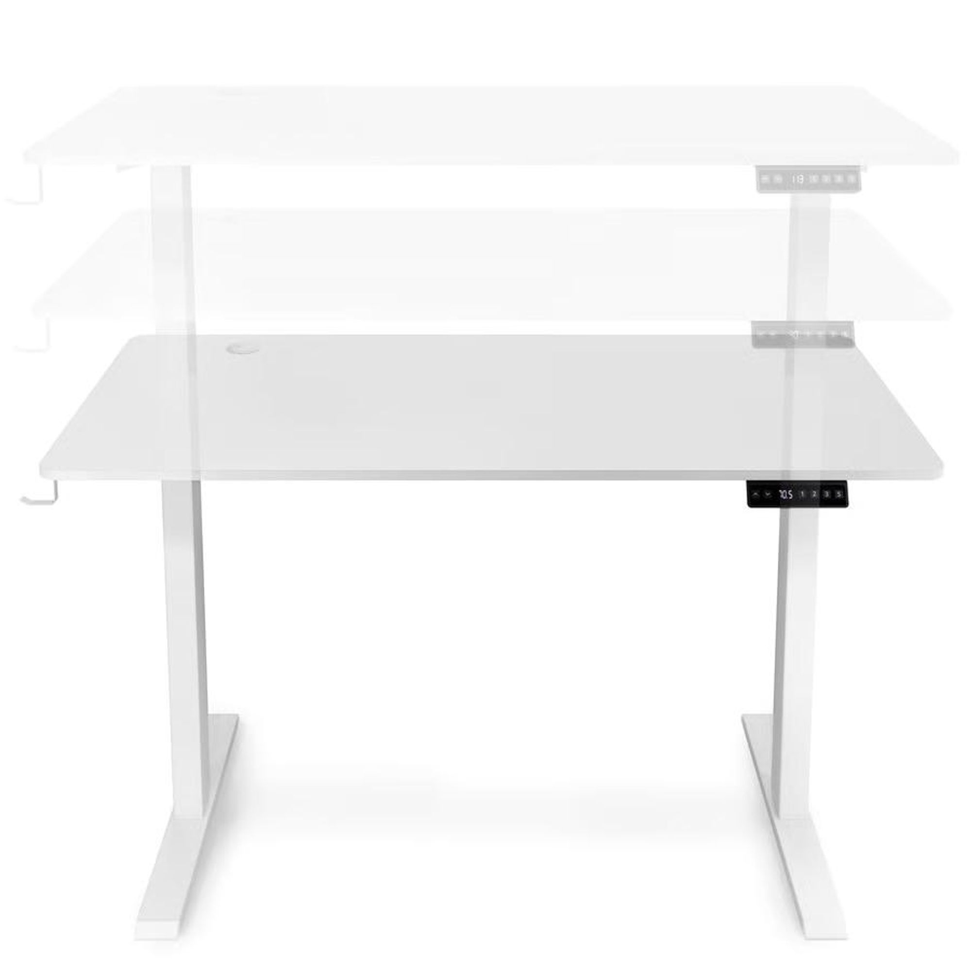 di volio psací stůl elektrický 120 x 60 cm Amone - bílý