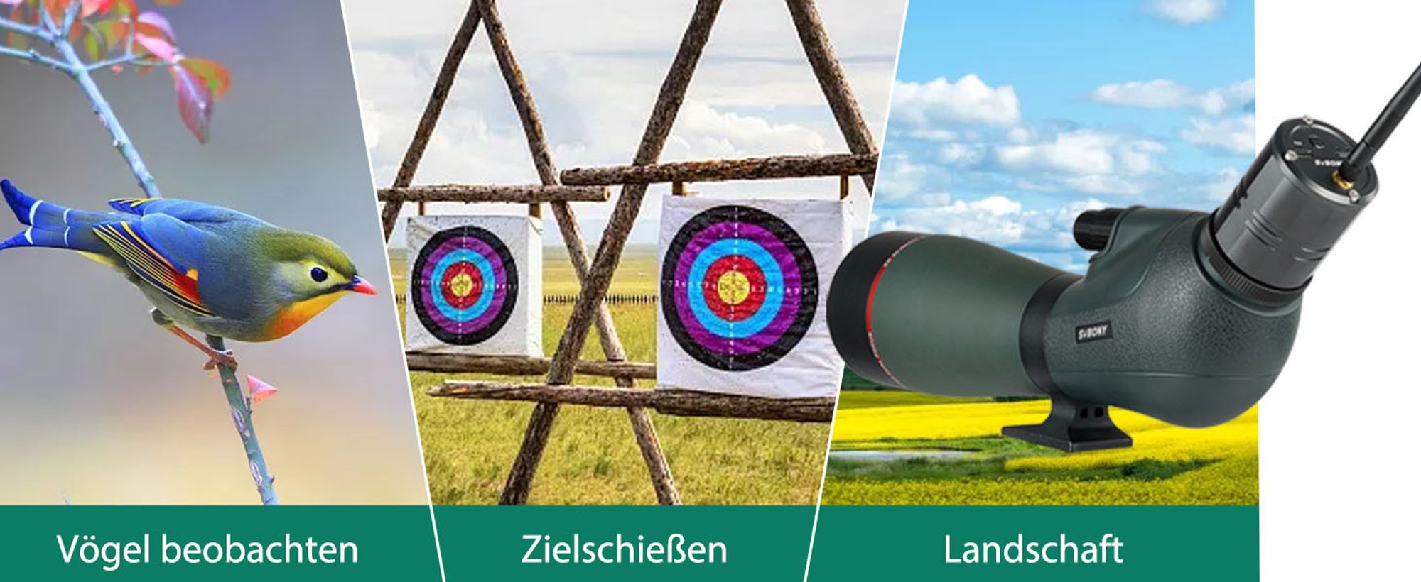 Svbony SV406P 80ED Spektiv, Austauschbares 1,25 Zoll Okular, ED Glas BaK4 Prisma FMC Optik wasserdichte Spektive für Vogelbeobachtung