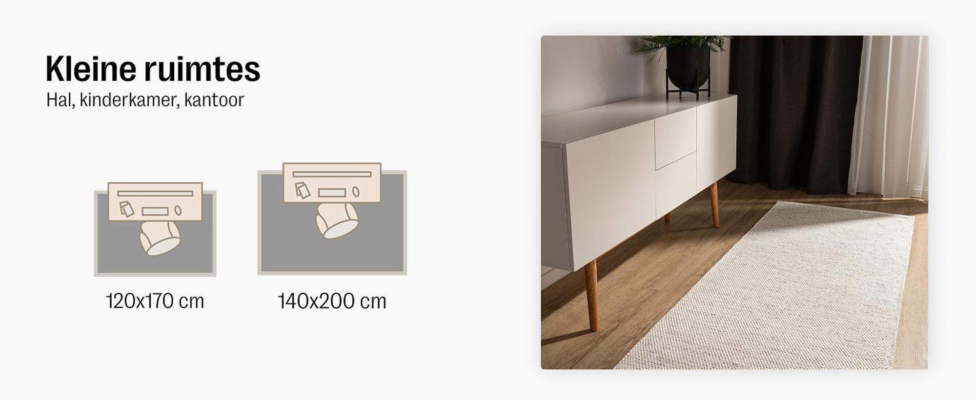 benuta tapijt woonkamer katoenen tapijt Ron Wit 160x230 cm Katoenen vloerkleed voor de woonkamer , rechthoekig