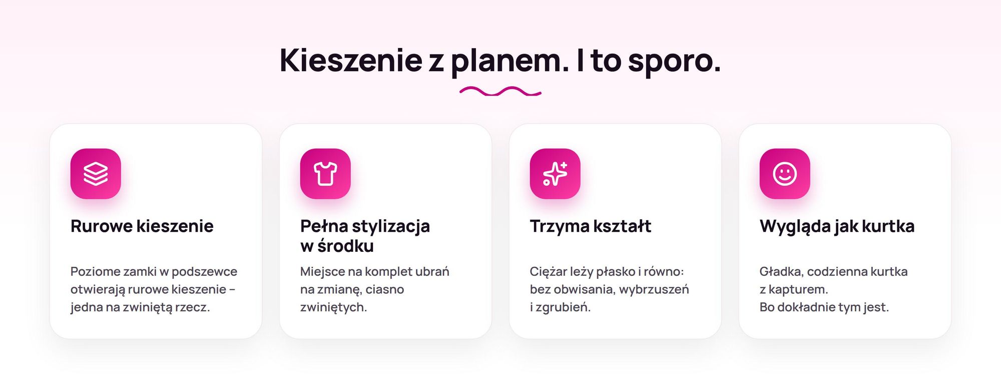 Zalety kurtki pakownej Ryanwear: rurowe kieszenie, pełna stylizacja, trzyma kształt