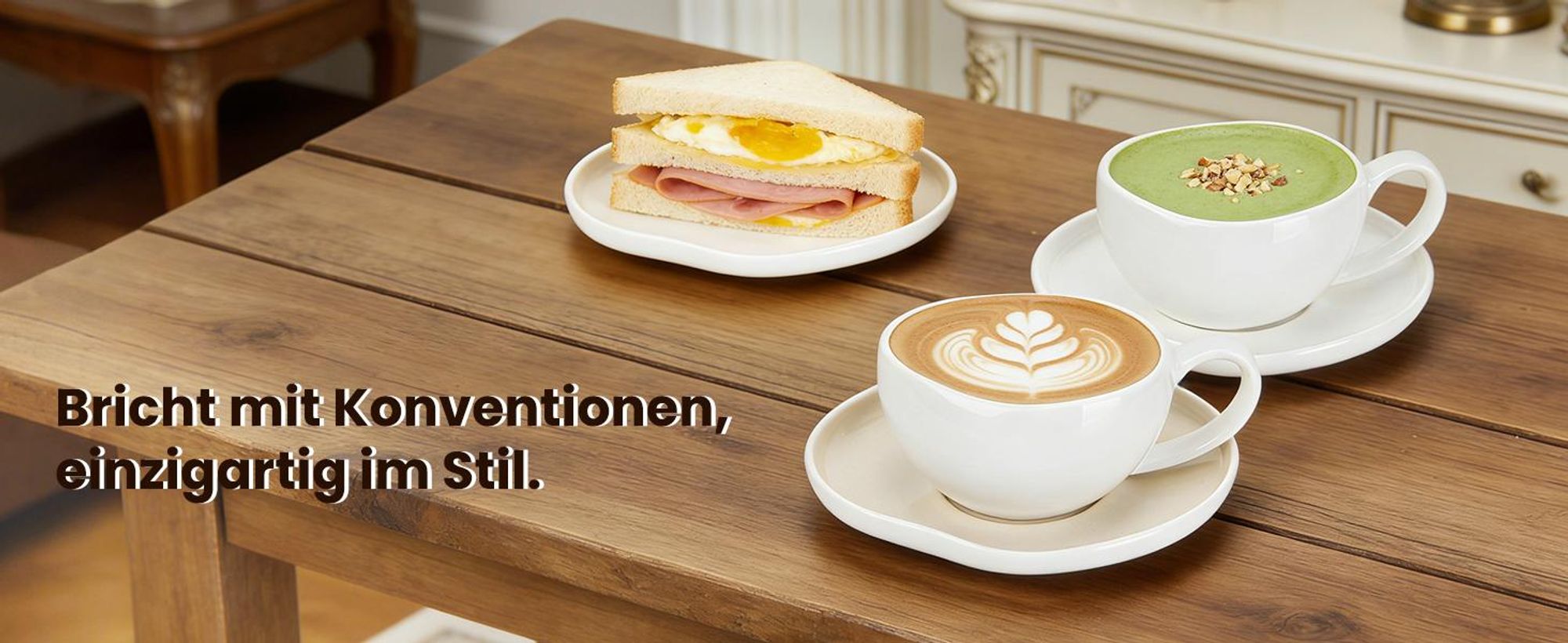HOMELUX Tassen Set 6er mit Untertassen 120 ml Kaffeetassen Set Espressotassen Set 6 Personen, Hält Lange Warm Spülmaschinenfest Kaffee Tassen Sets