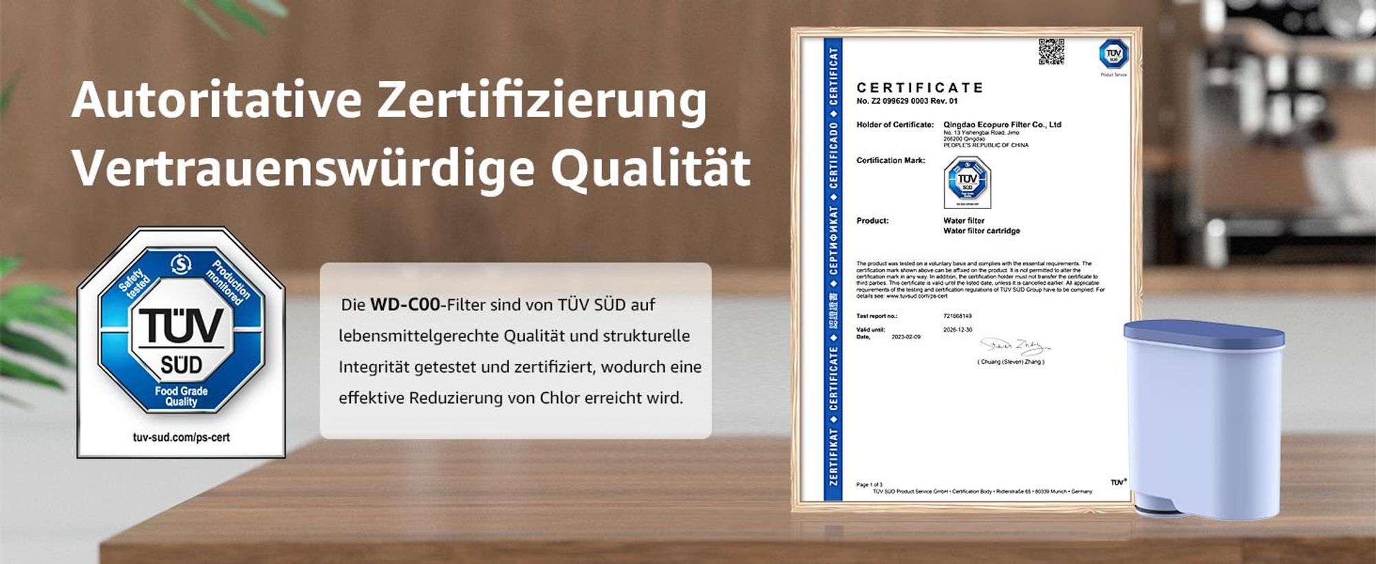 Waterdrop Ersatzwasserfilter für Philips® AquaClean® CA6903/10 SÜD, Kompatibel mit Saeco® Philips® Kaffeevollautomaten AquaClean® Filter Philips® (9)
