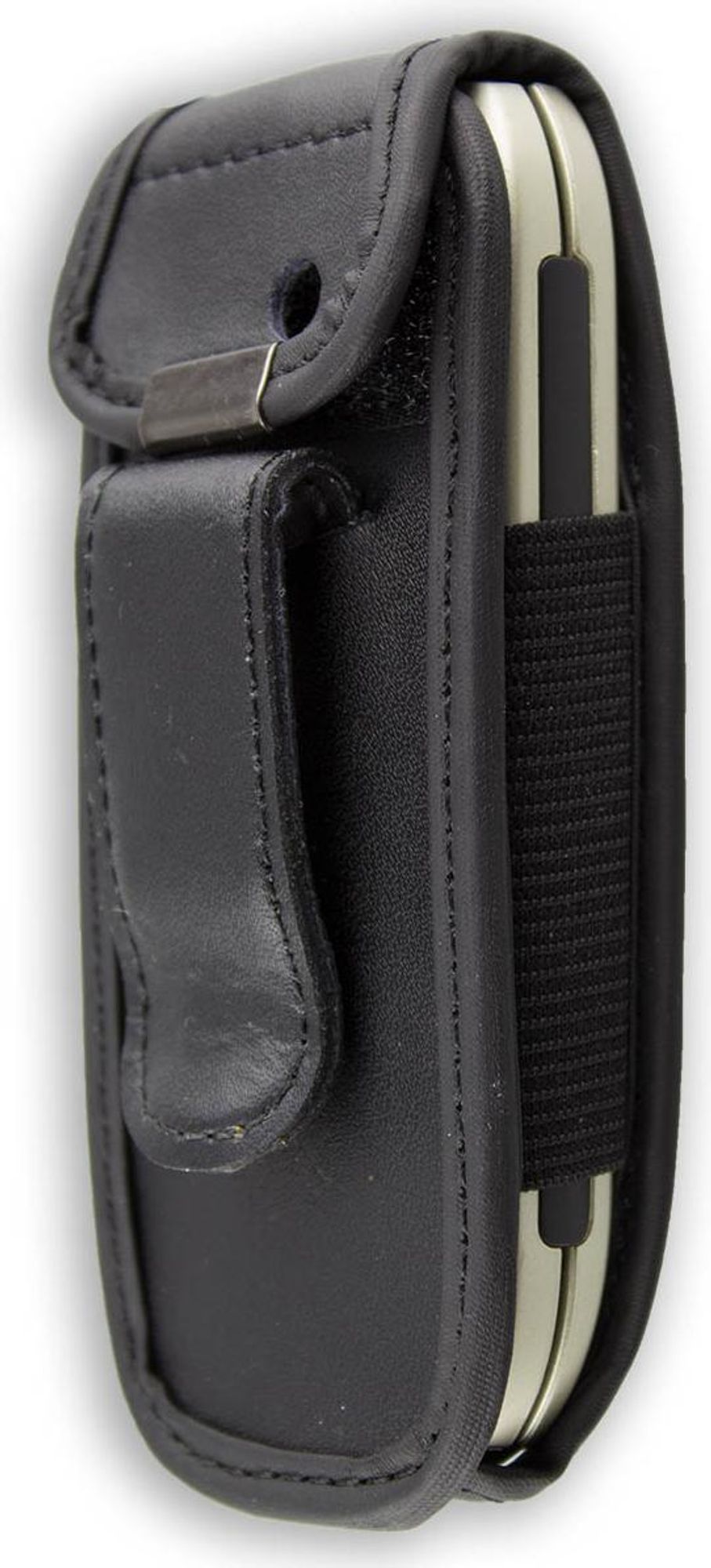 caseroxx Ledertasche mit Gürtelclip kompatibel mit Nokia 1800 aus Echtleder, Tasche mit Gürtelclip und Sichtfenster  Bild 3