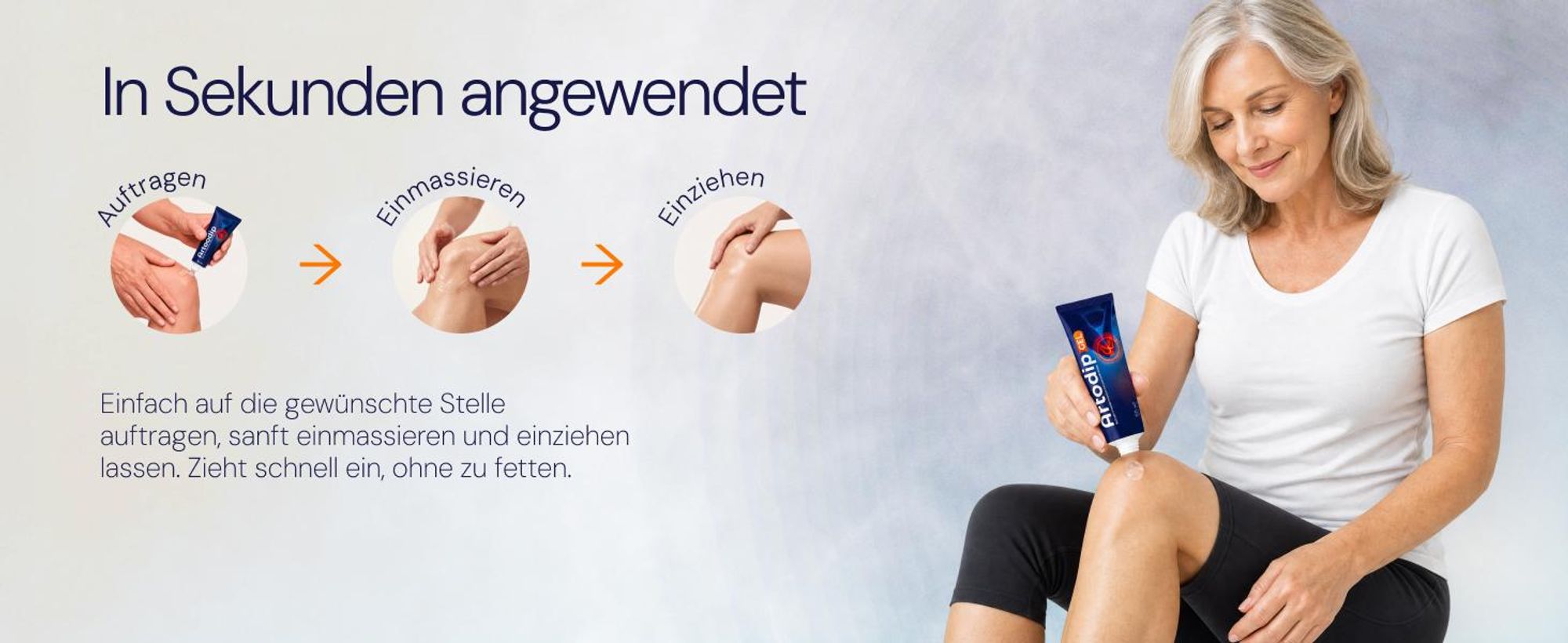 Artodip Gel Wärmegel & Massagegel 50 ml für Gelenke, Muskeln & Rücken
