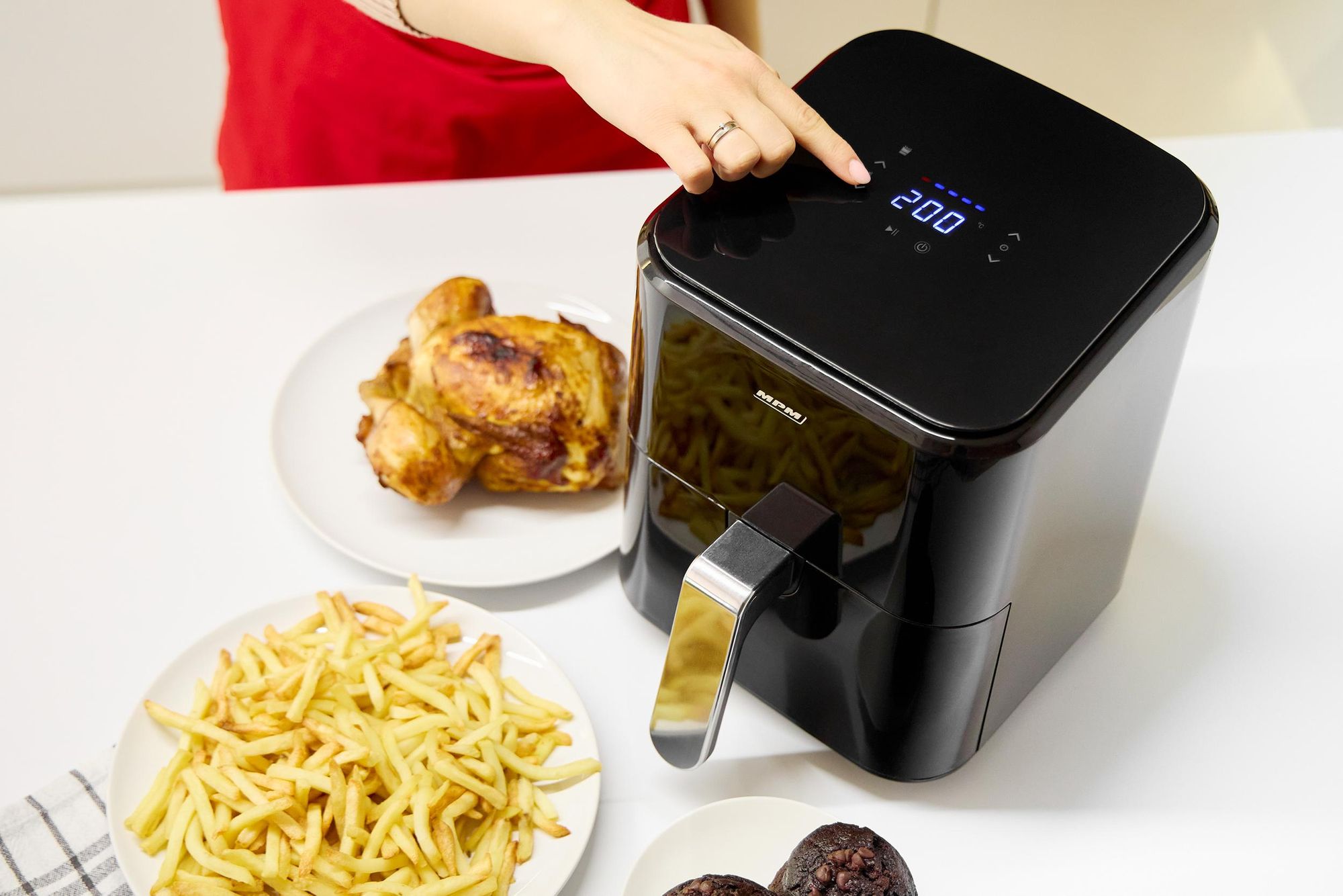 Heißluftfritteuse ohne Fett – Airfryer 4.5L XL  MPM MFR-11
