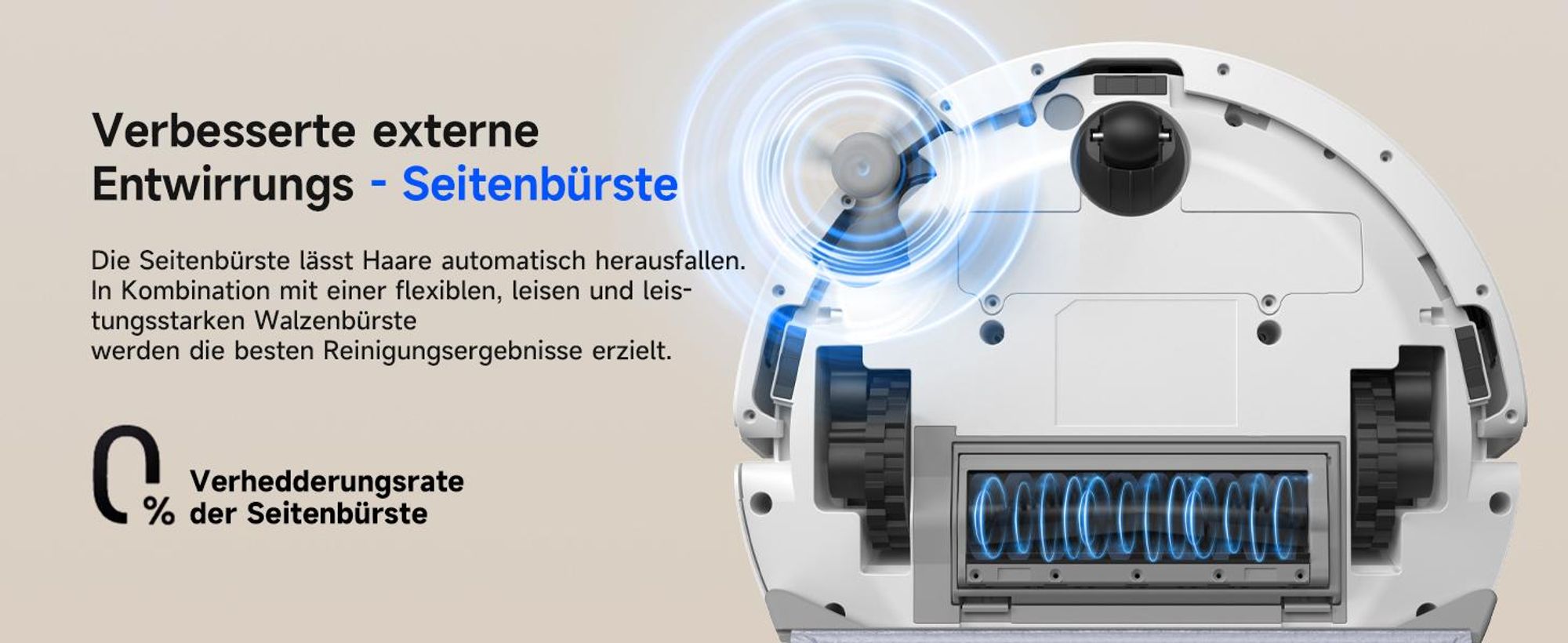 Staubsauger Roboter R11 mit 20000Pa Saugkraft, Wischfunktion, 200min Laufzeit, LDS-Navigation, All-in-1-Entleerungsstation und Anti-Wickel-Bürste