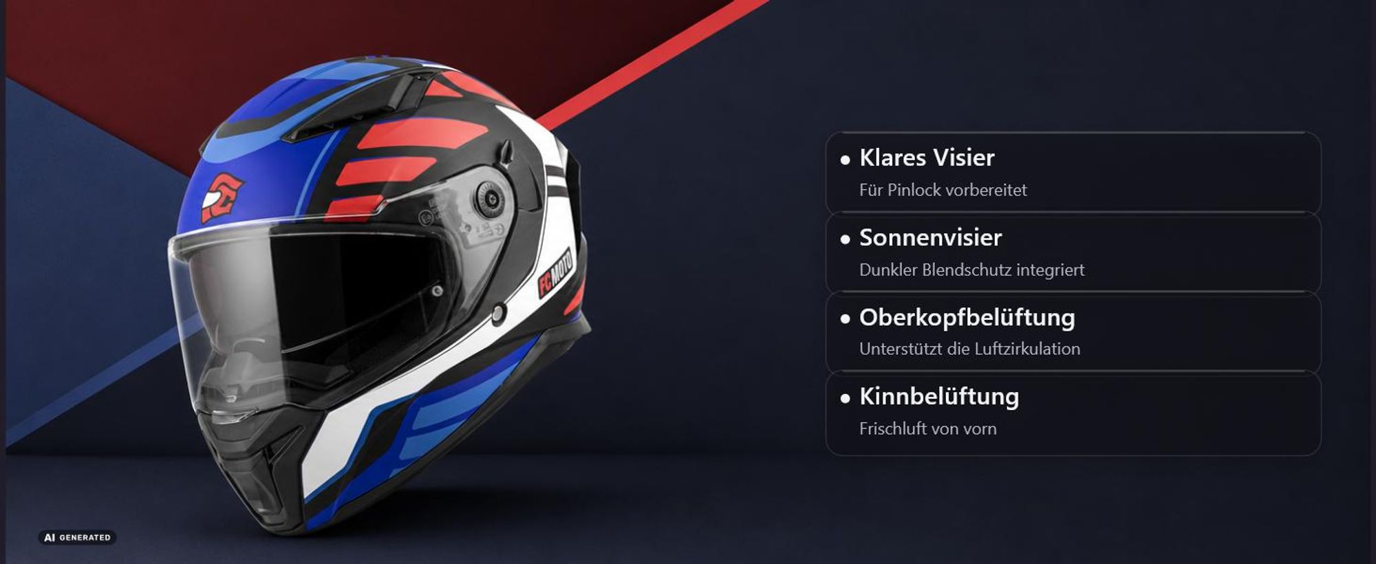 FC-Moto FF130SV Cavion Helm, schwarz matt/gold, L