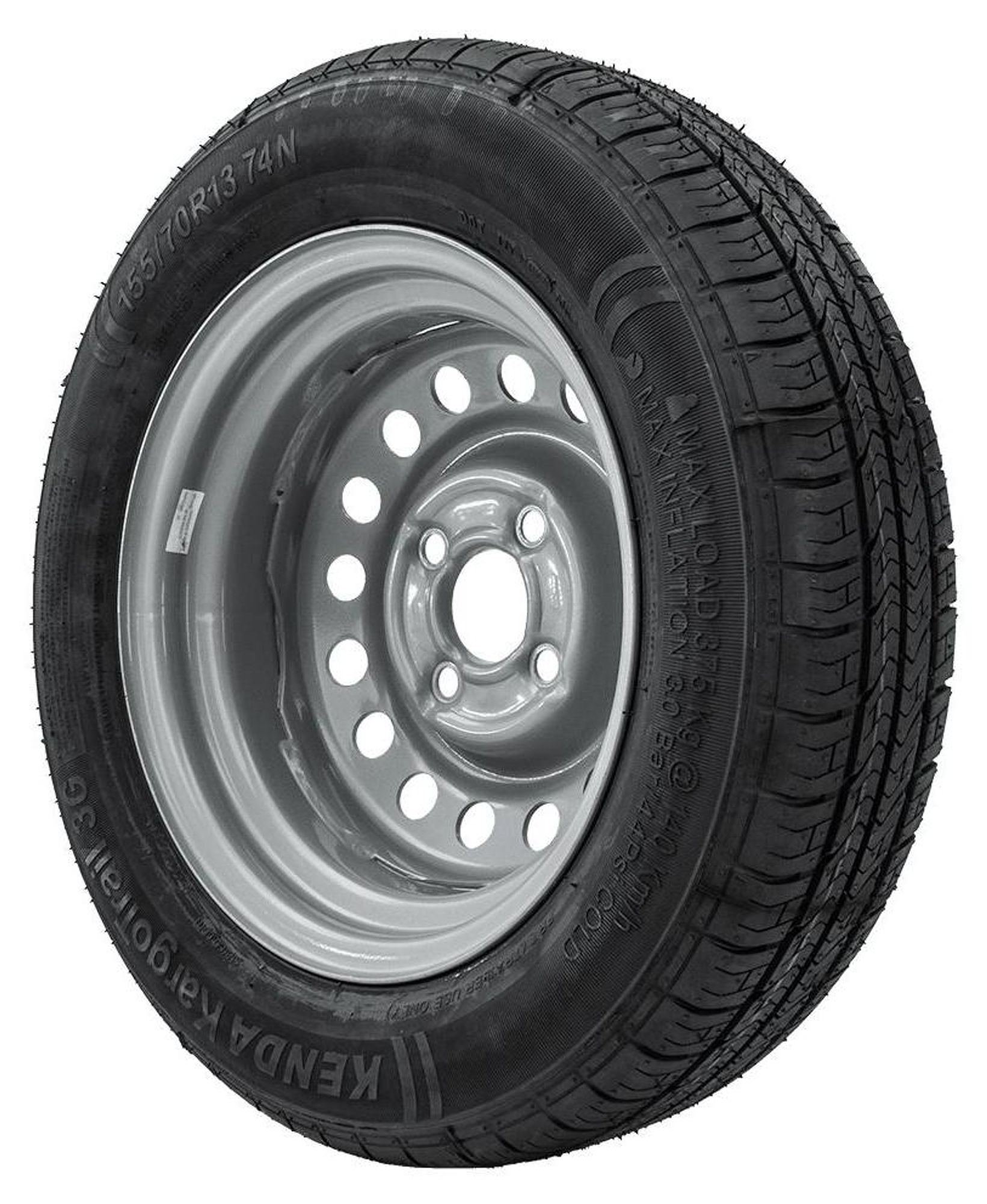 KENDA Anhängerrad 155/70 R13 4x98 ET30 für leichte Pkw-Anhänger