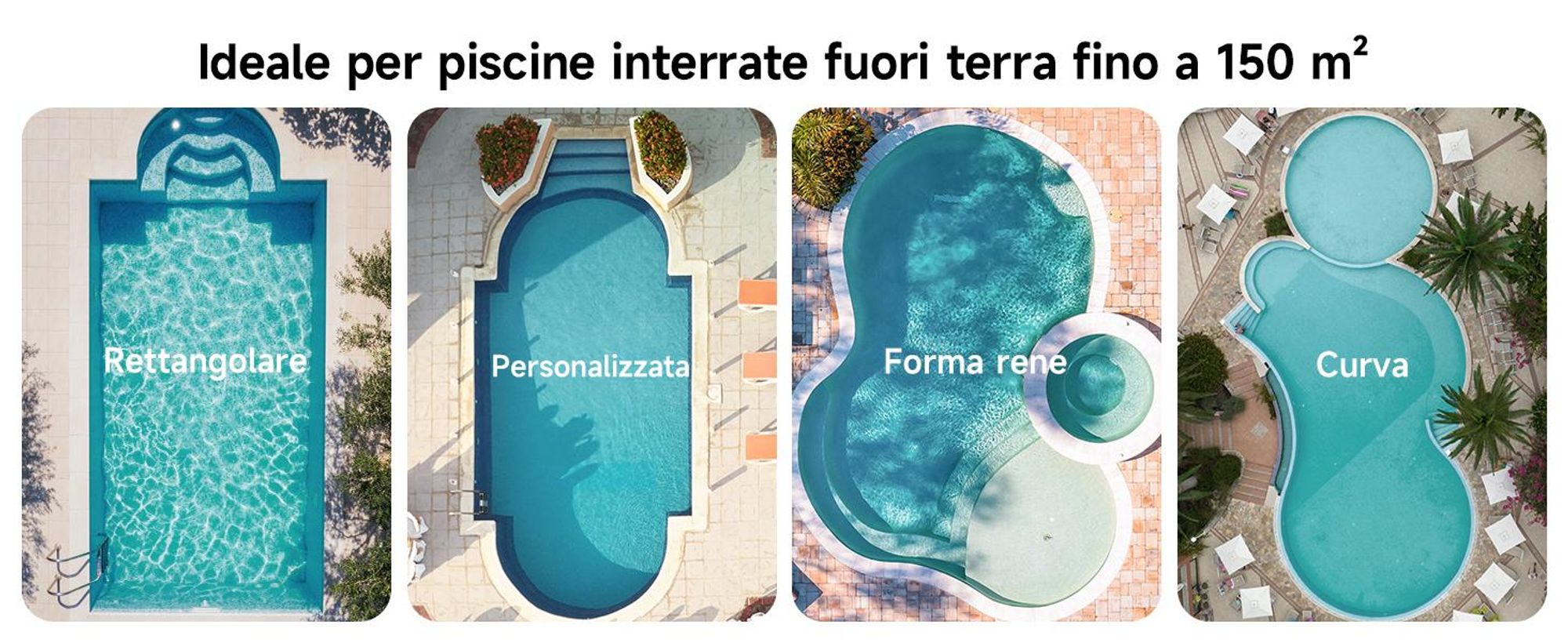 Robot per piscina senza fili WYBOT C2 - Potenza di aspirazione 3592 GPH, autonomia di 180 minuti, doppio filtro da 180 μm + 10 μm, controllo tramite app, IPX8, fino a 150 m²