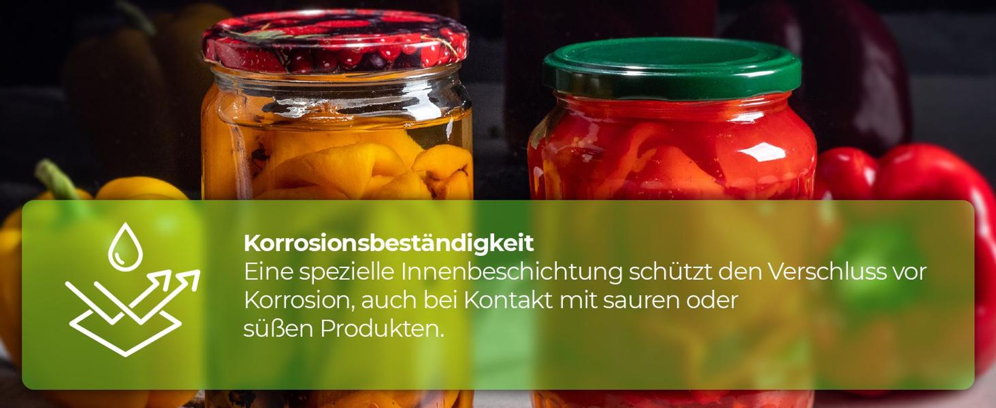 KADAX Einmach-Deckel Set aus Metall "Virbo", mit 6 Einrastzähnen, Rot kariert, 82 mm, 50 Stück