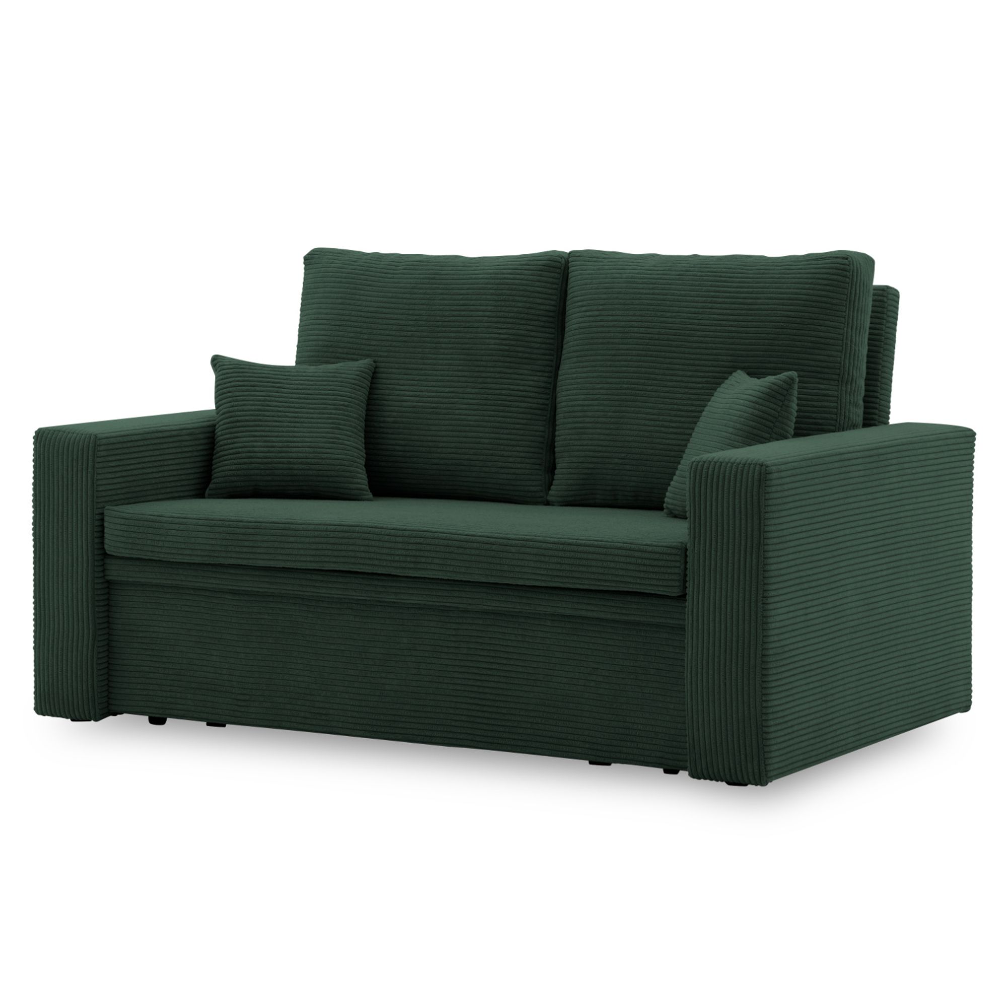 Schlafsofa AIKIDO 150x85 cm in POSO 014 Flaschengrün