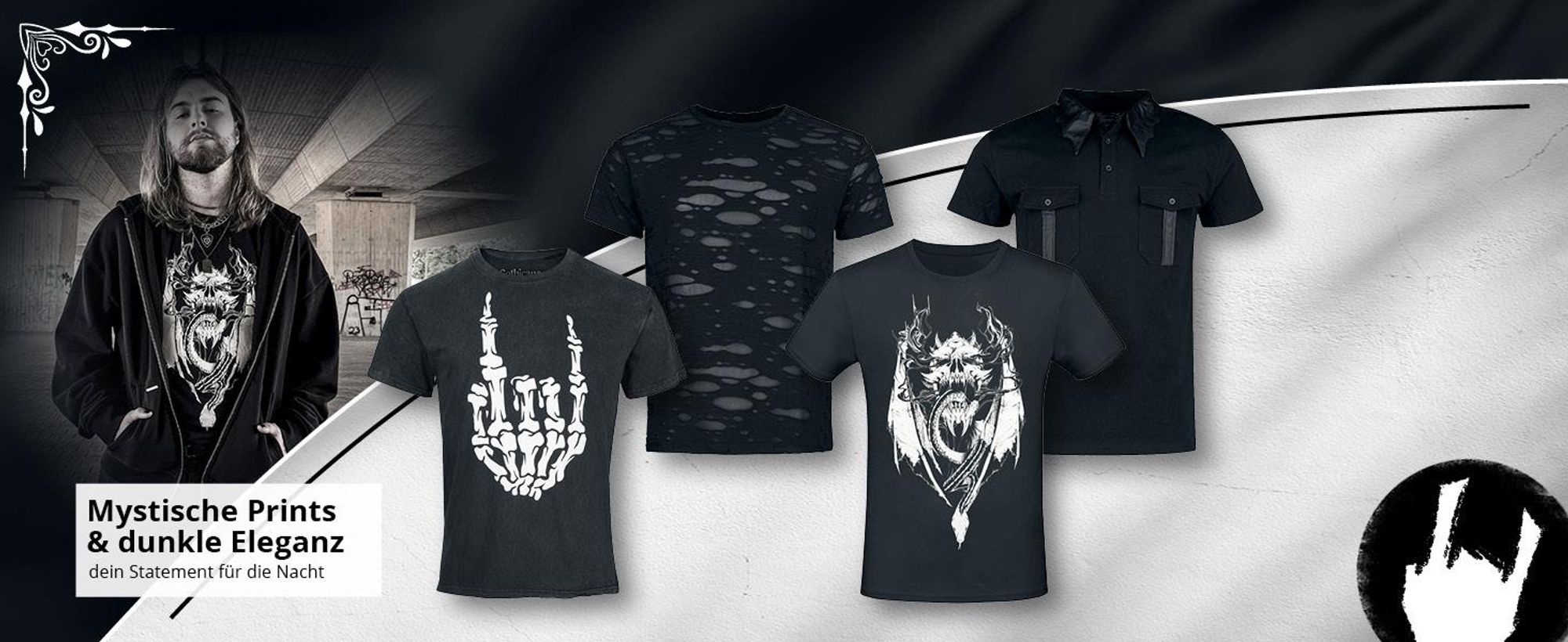 Gothicana by EMP Herren schwarzer Gehrock mit Stehkragen XL