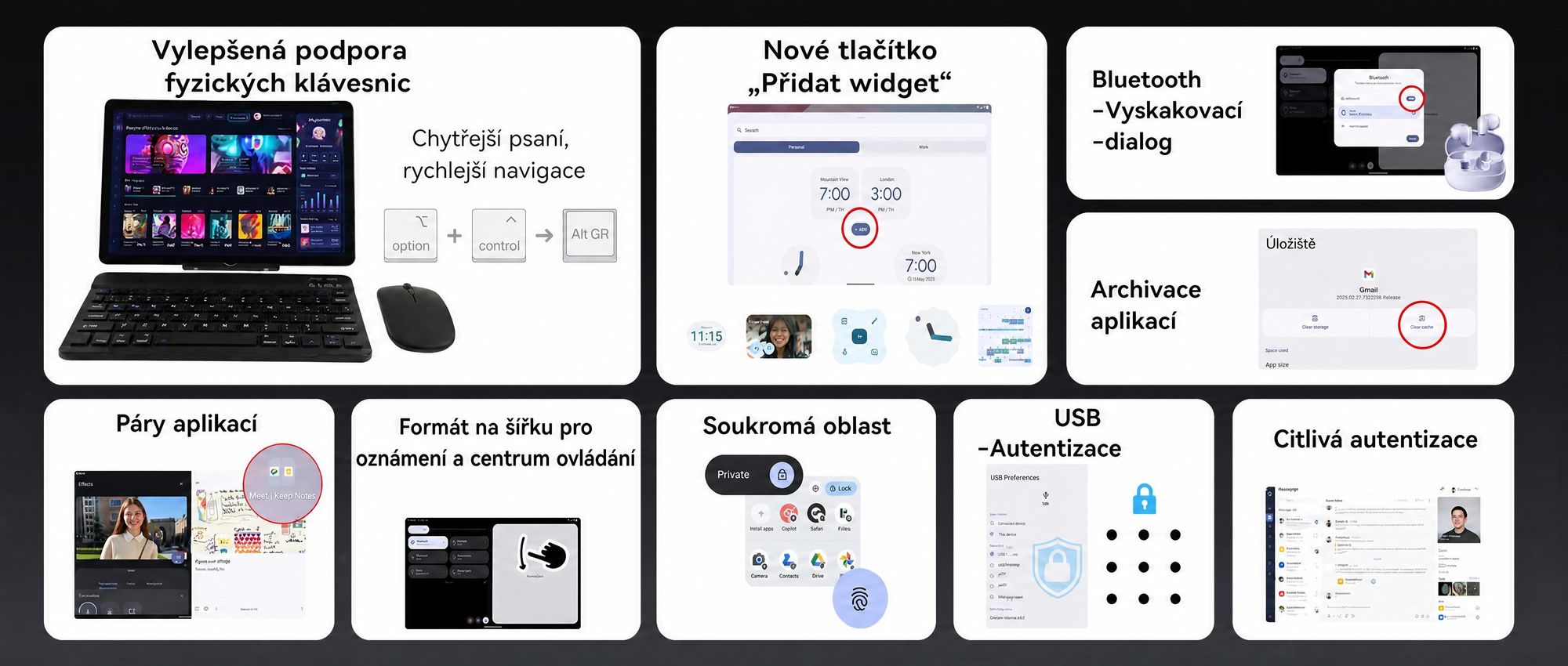 T90 Android 16 tablet s klávesnicí a stylusem - 11"tablet, 24+128GB/2TB TF,1920x1200FHD+, osmijádrový procesor, 8000 mAh, Face ID, 13MP+5MP,GPS